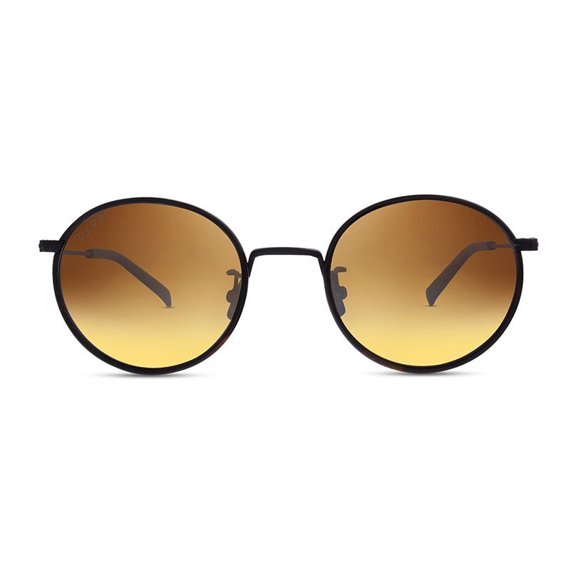 DAISY - MATTE BLACK TORTOISE + BROWN + POLARIZED SUNGLASSES sold by Diff Eyewear