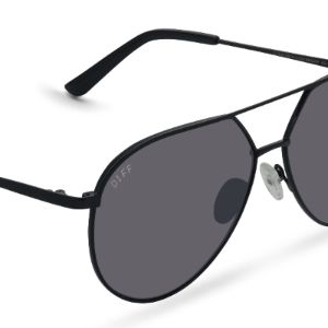 COLIN - BLACK + GREY + POLARIZED SUNGLASSES sold by Diff Eyewear