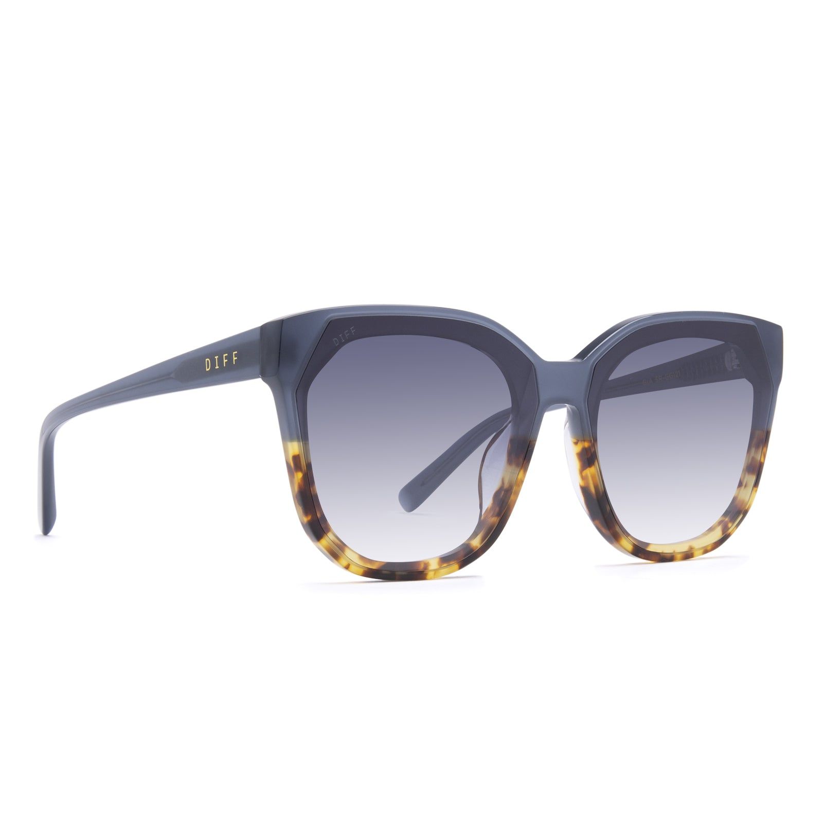 GIA - SAPPHIRE TERRAIN + GREY GRADIENT SUNGLASSES sold by Diff Eyewear product image thumbnail 2
