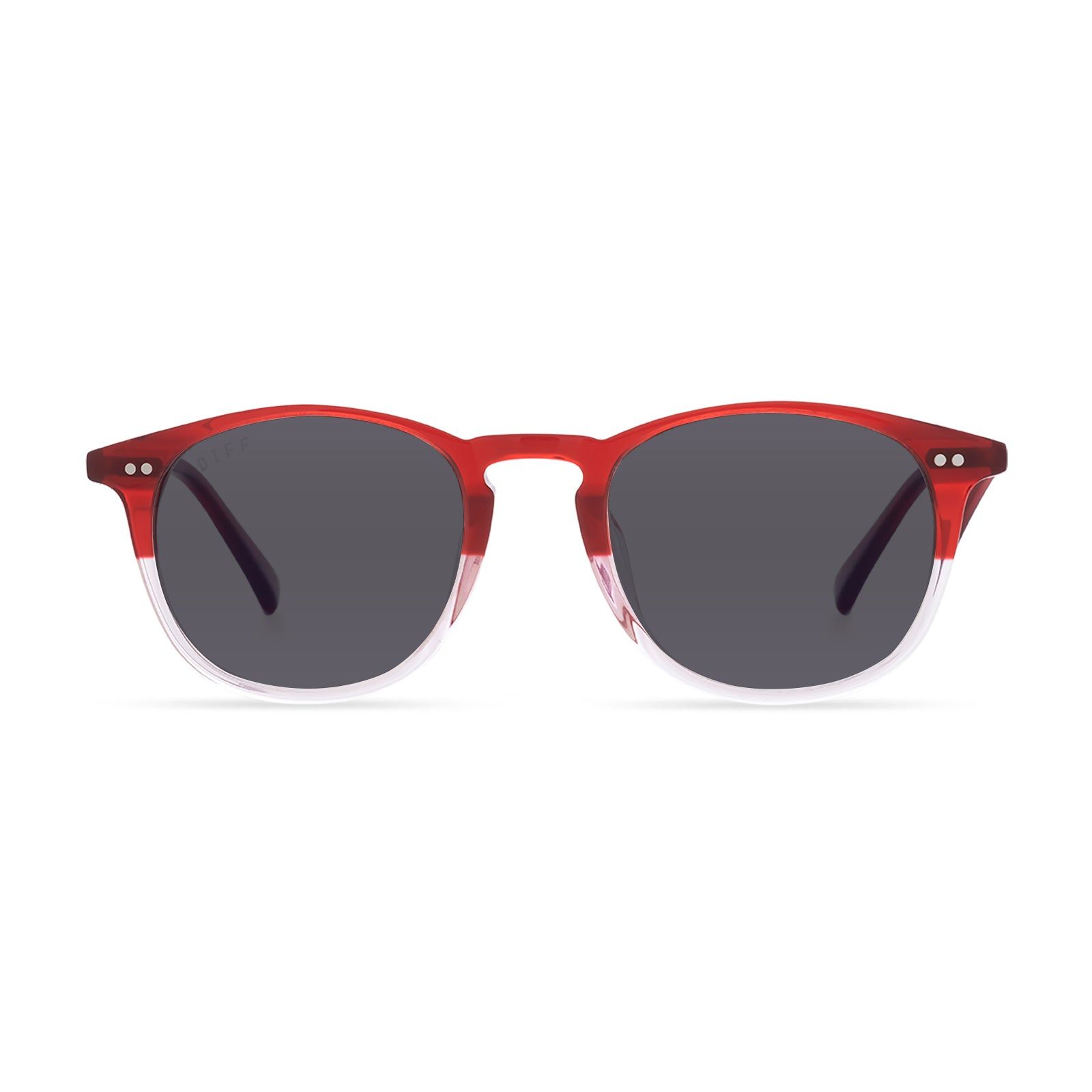 JAXSON - ROSEWOOD OMBRE + CLEAR GLASSES sold by Diff Eyewear product image thumbnail 5