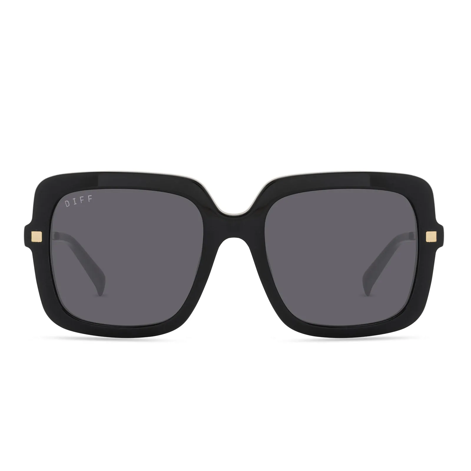 SANDRA - BLACK + GREY POLARIZED SUNGLASSES sold by Diff Eyewear