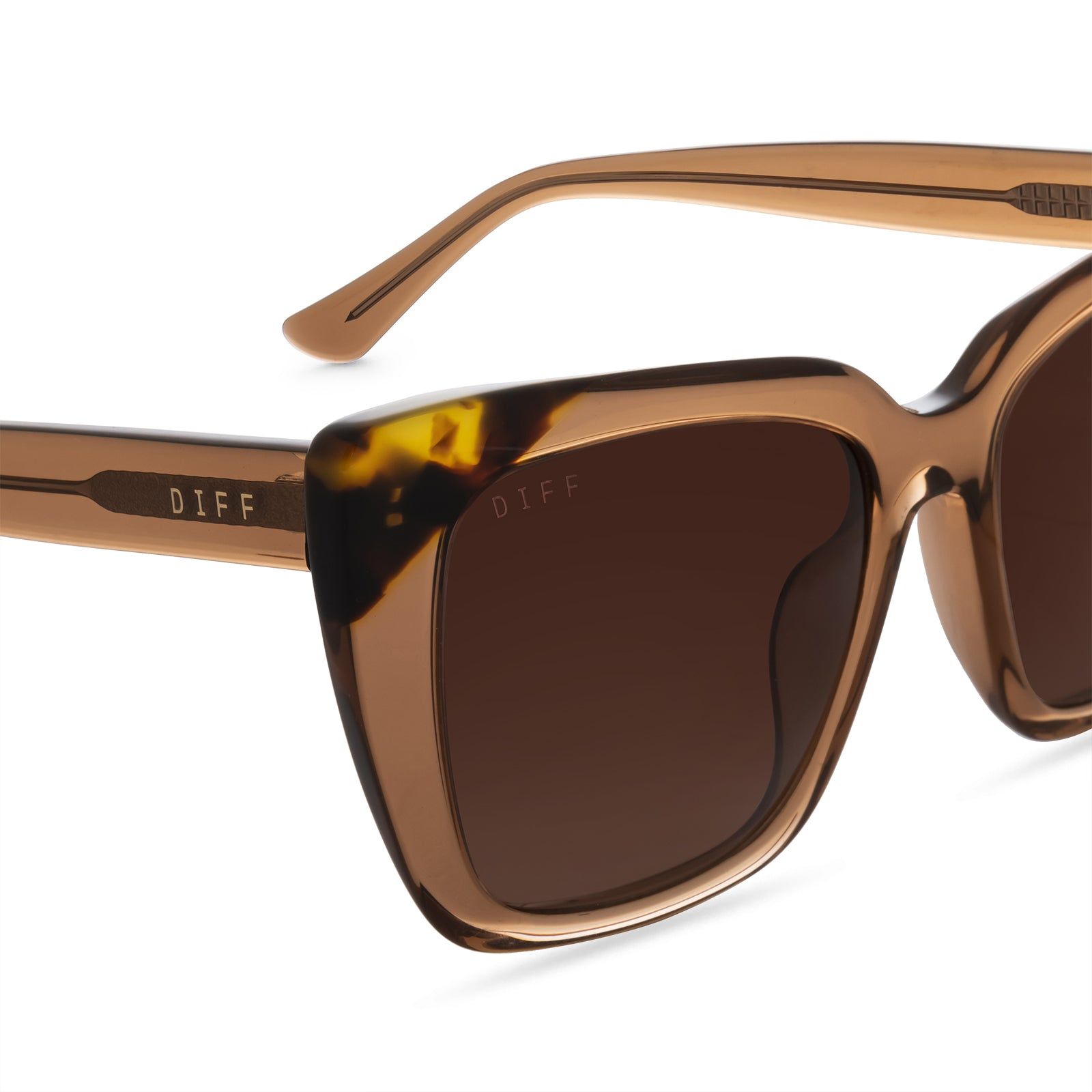 LIZZY - DUNES CRYSTAL + BROWN GRADIENT SUNGLASSES sold by Diff Eyewear product image thumbnail 3