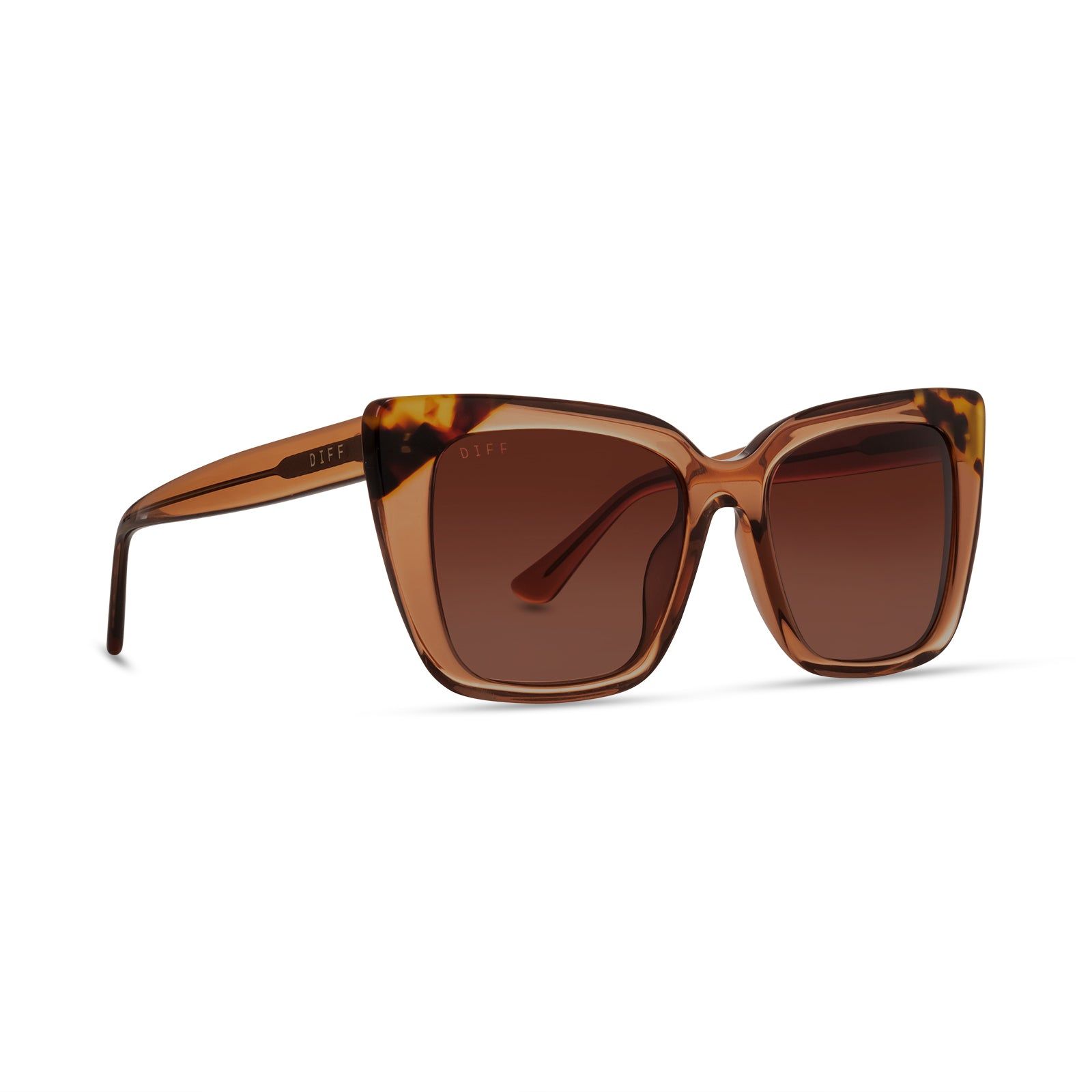 LIZZY - DUNES CRYSTAL + BROWN GRADIENT SUNGLASSES sold by Diff Eyewear product image thumbnail 2
