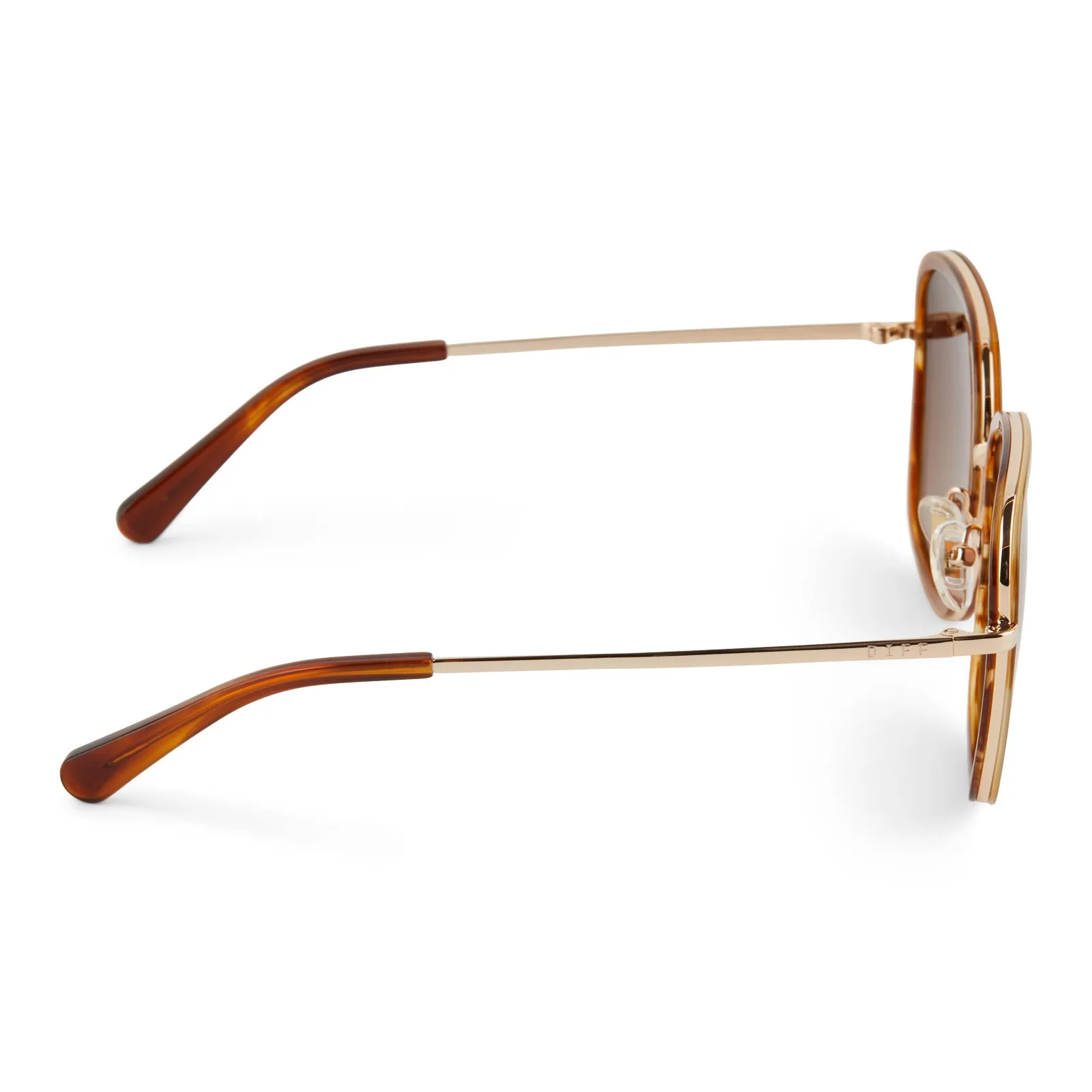 GENEVIVE - HENNA TORTOISE + BROWN GRADIENT + POLARIZED SUNGLASSES sold by Diff Eyewear product image thumbnail 3