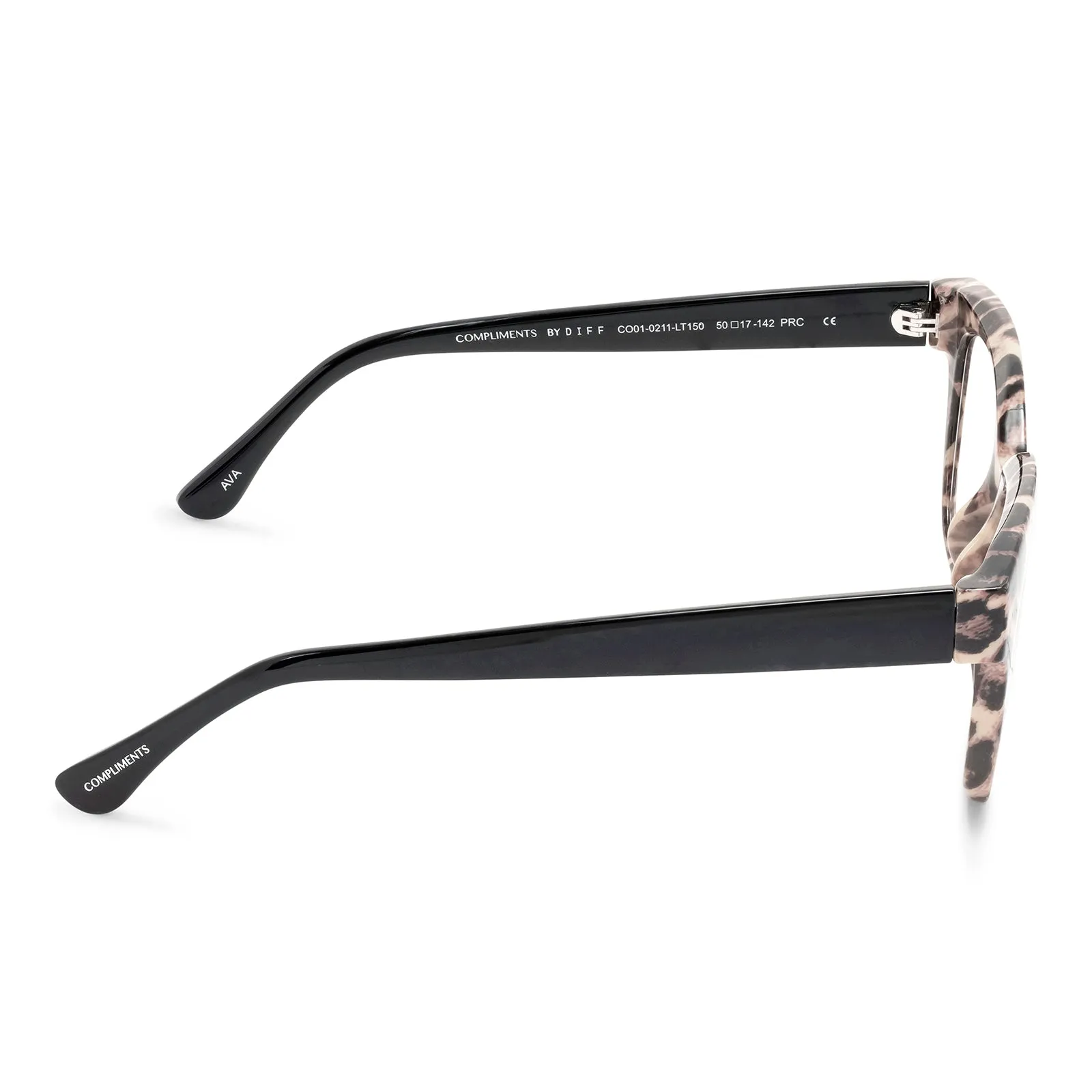 AVA - LEOPARD TORTOISE + BLUE LIGHT READERS sold by Diff Eyewear product image thumbnail 3