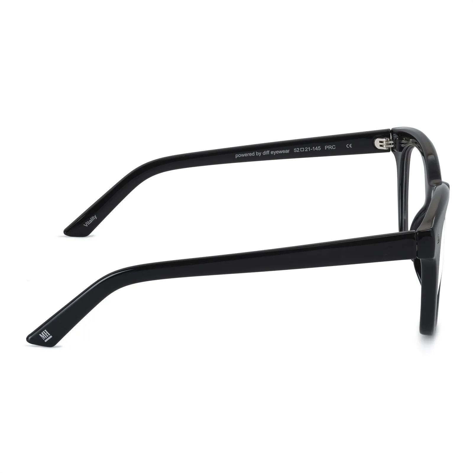 MEN'S HEALTH VITALITY - BLACK + CLEAR sold by Diff Eyewear product image thumbnail 4