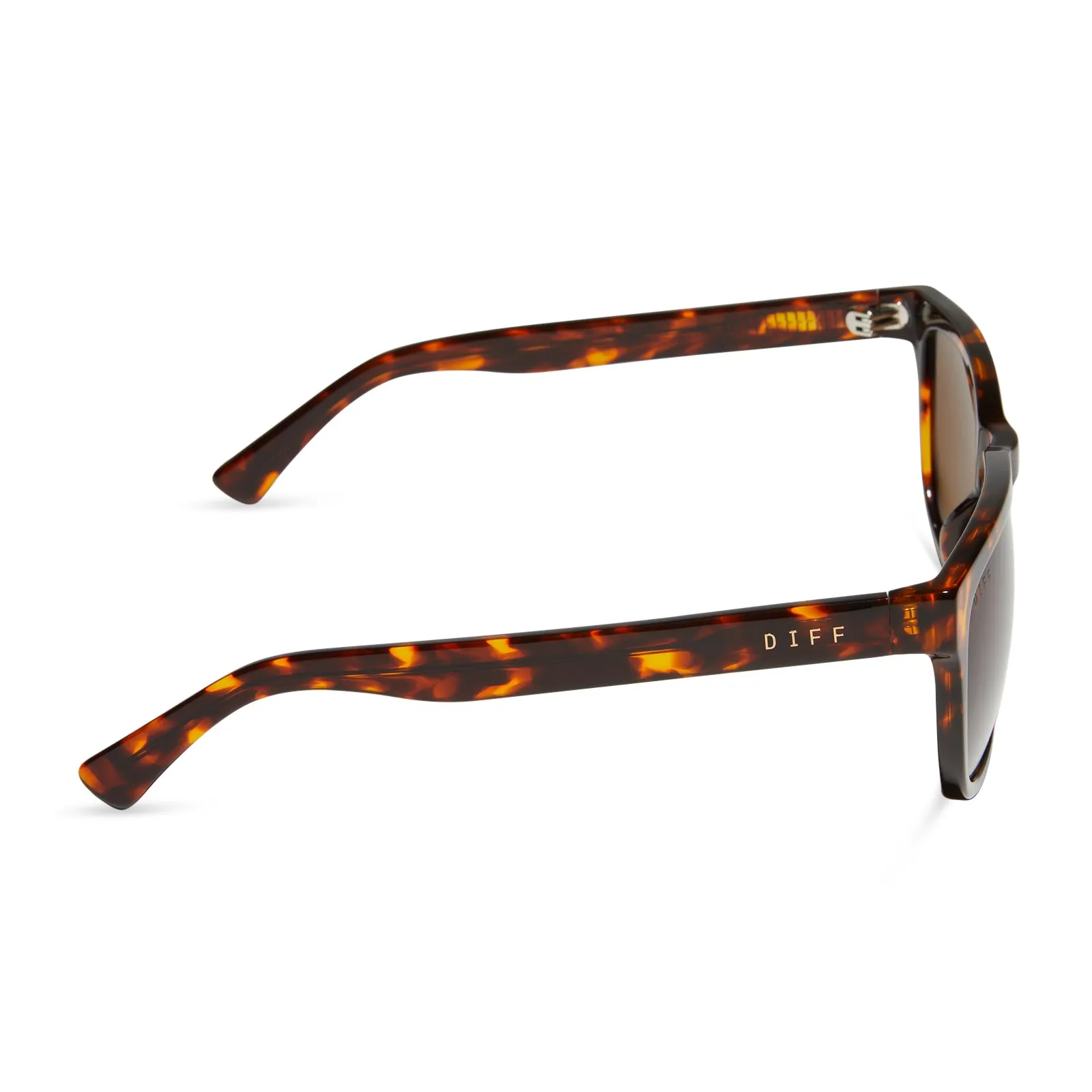 JAKE - RICH TORTOISE + BROWN + POLARIZED SUNGLASSES sold by Diff Eyewear product image thumbnail 3