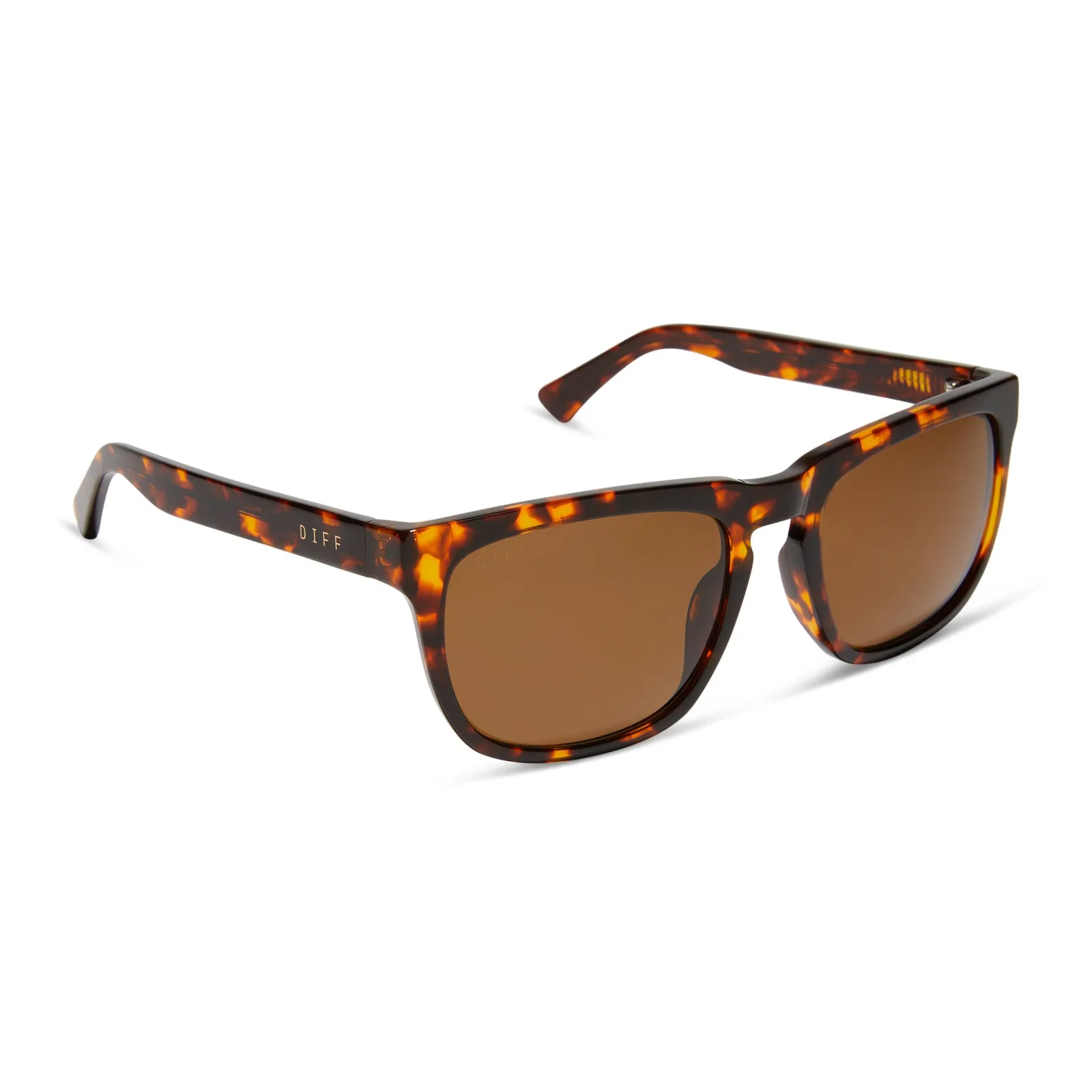 JAKE - RICH TORTOISE + BROWN + POLARIZED SUNGLASSES sold by Diff Eyewear product image thumbnail 2