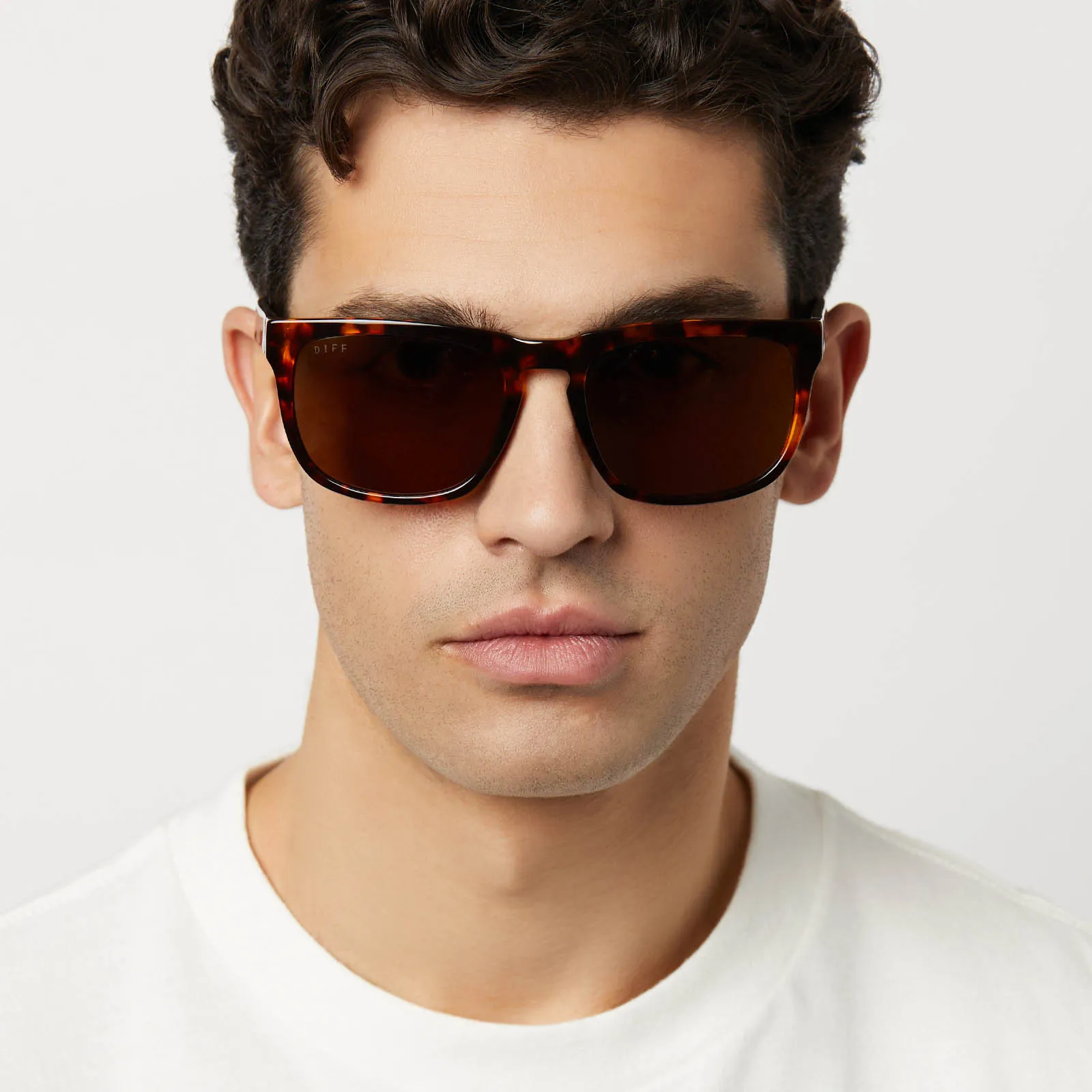 JAKE - RICH TORTOISE + BROWN + POLARIZED SUNGLASSES sold by Diff Eyewear product image thumbnail 5