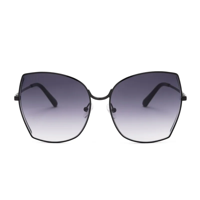 DONNA - BLACK + GREY GRADIENT SUNGLASSES sold by Diff Eyewear