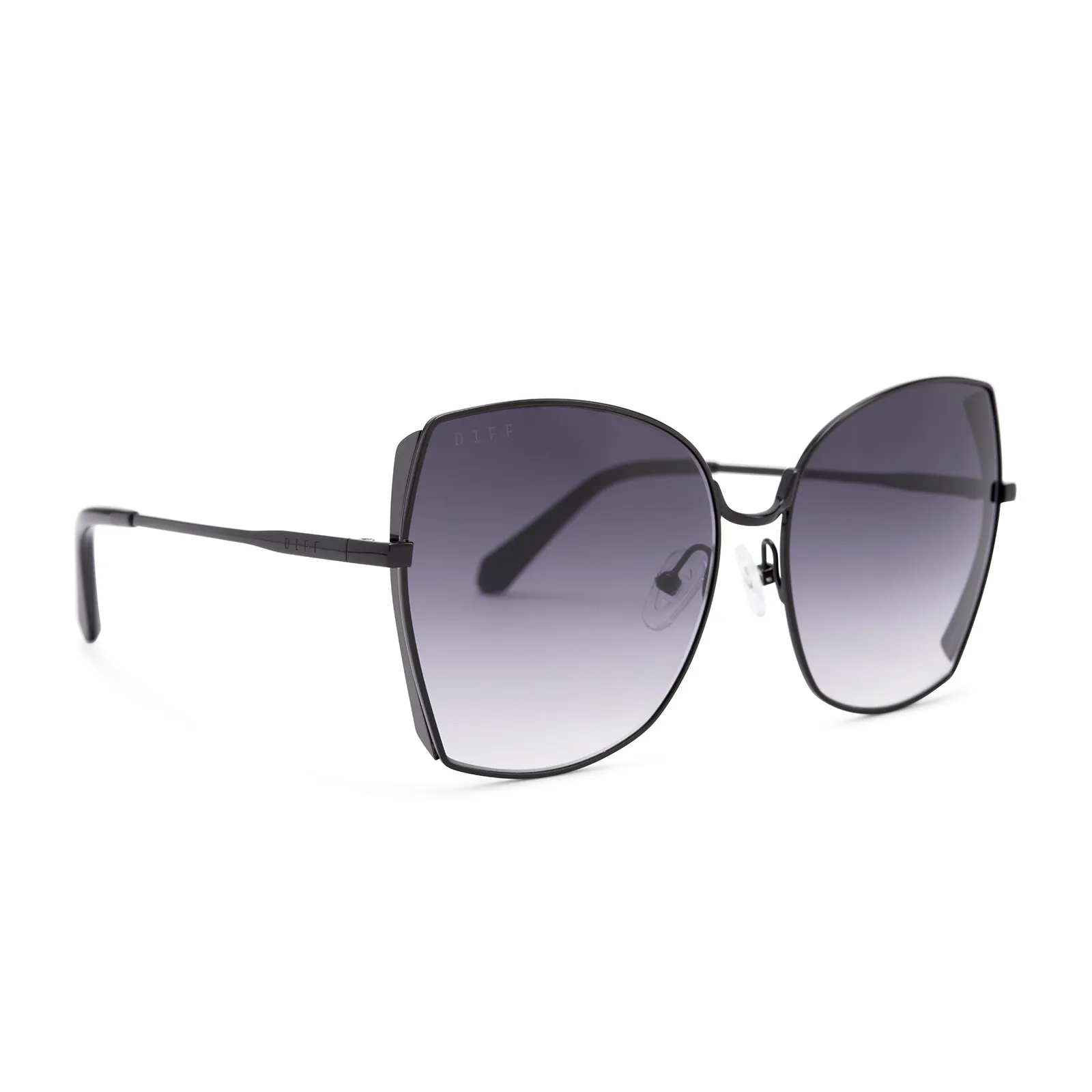 DONNA - BLACK + GREY GRADIENT SUNGLASSES sold by Diff Eyewear product image thumbnail 2