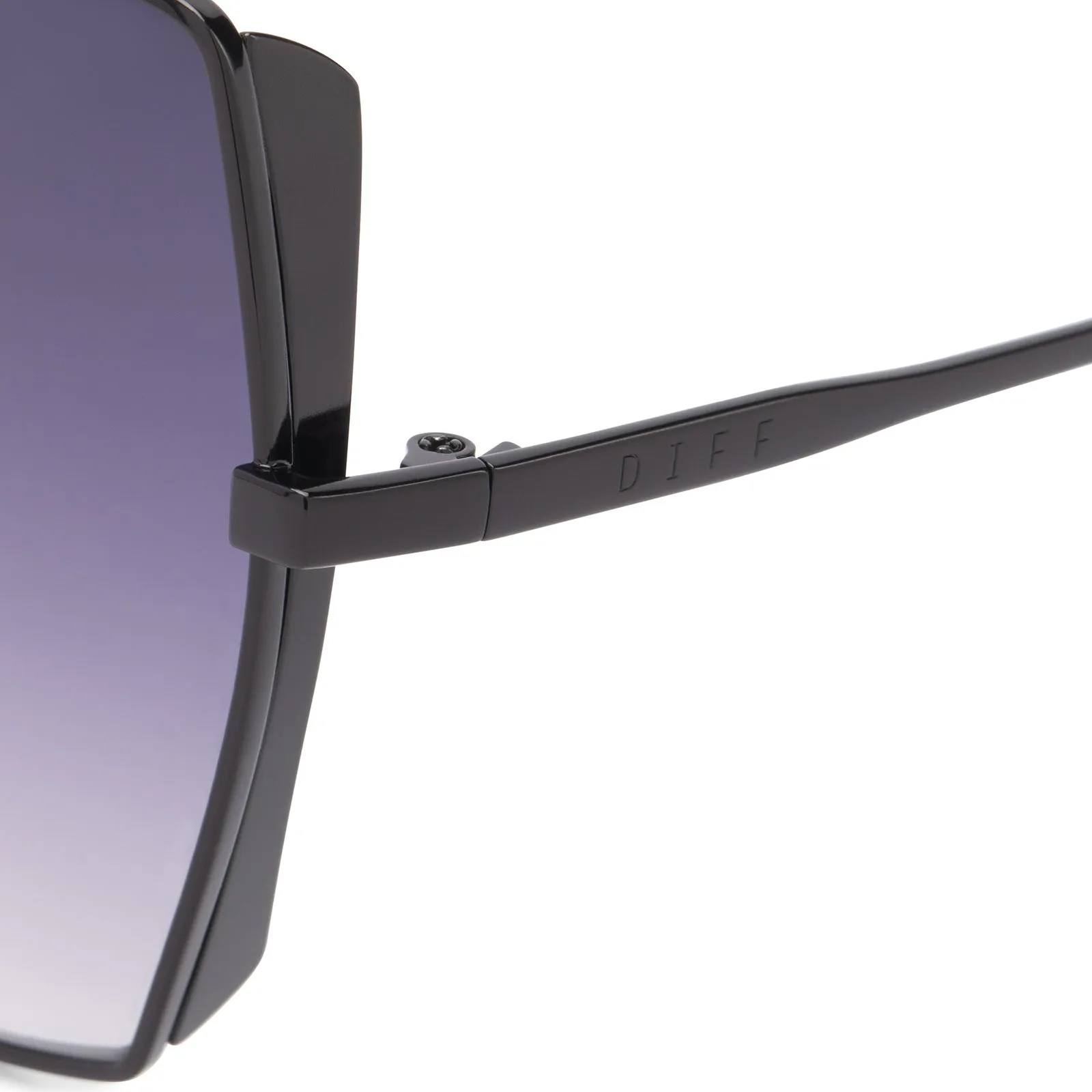 DONNA - BLACK + GREY GRADIENT SUNGLASSES sold by Diff Eyewear product image thumbnail 4
