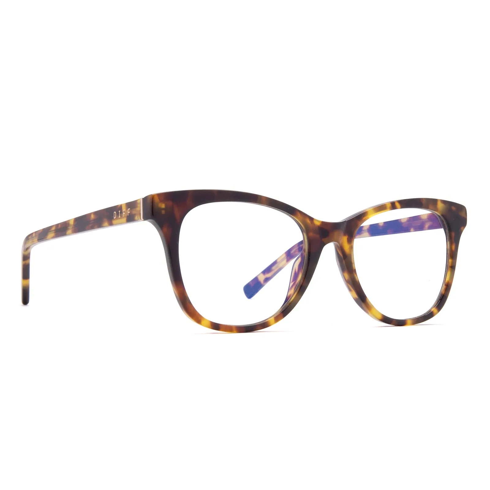 CARINA - AMBER TORTOISE + BLUE LIGHT TECHNOLOGY GLASSES sold by Diff Eyewear product image thumbnail 2
