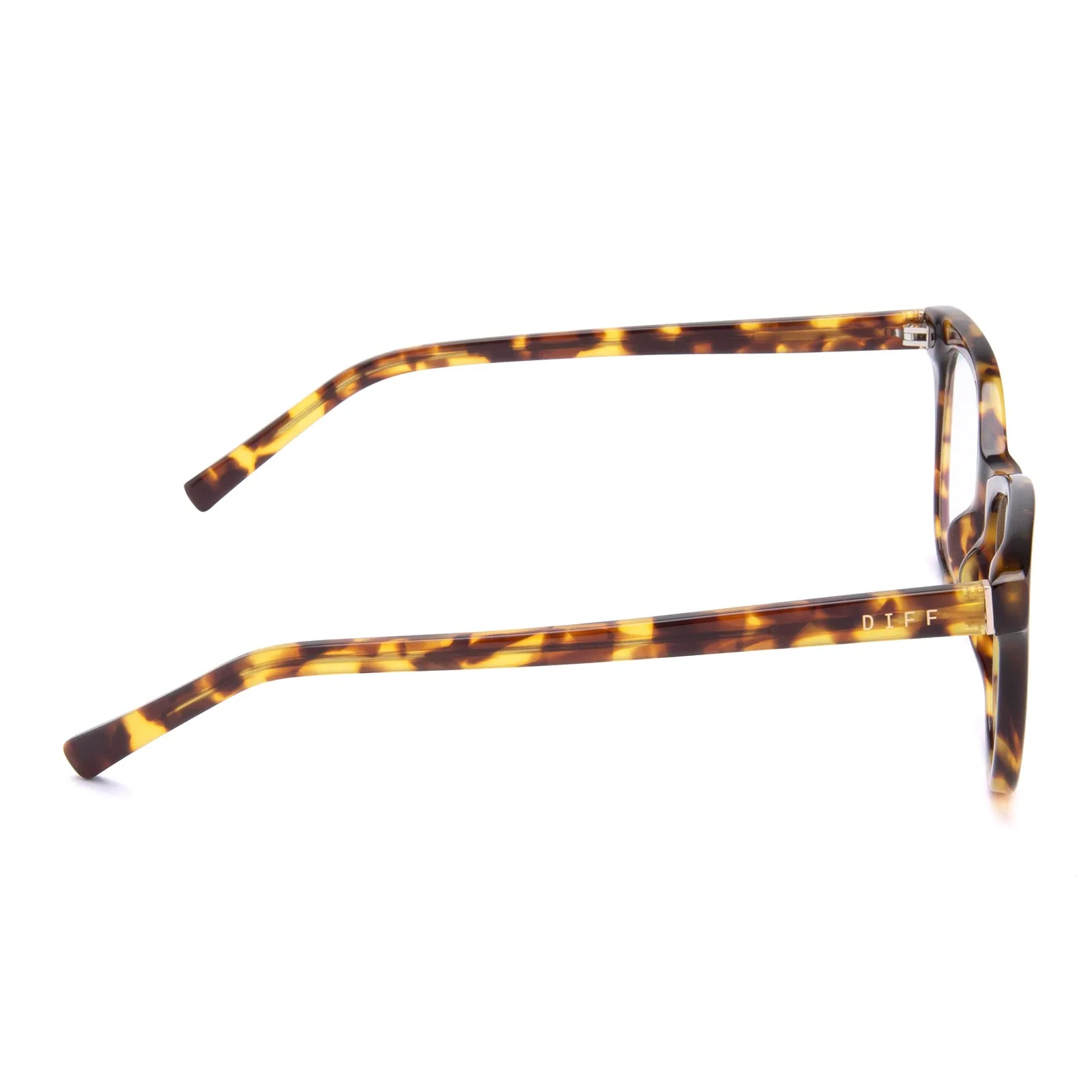 CARINA - AMBER TORTOISE + BLUE LIGHT TECHNOLOGY GLASSES sold by Diff Eyewear product image thumbnail 4