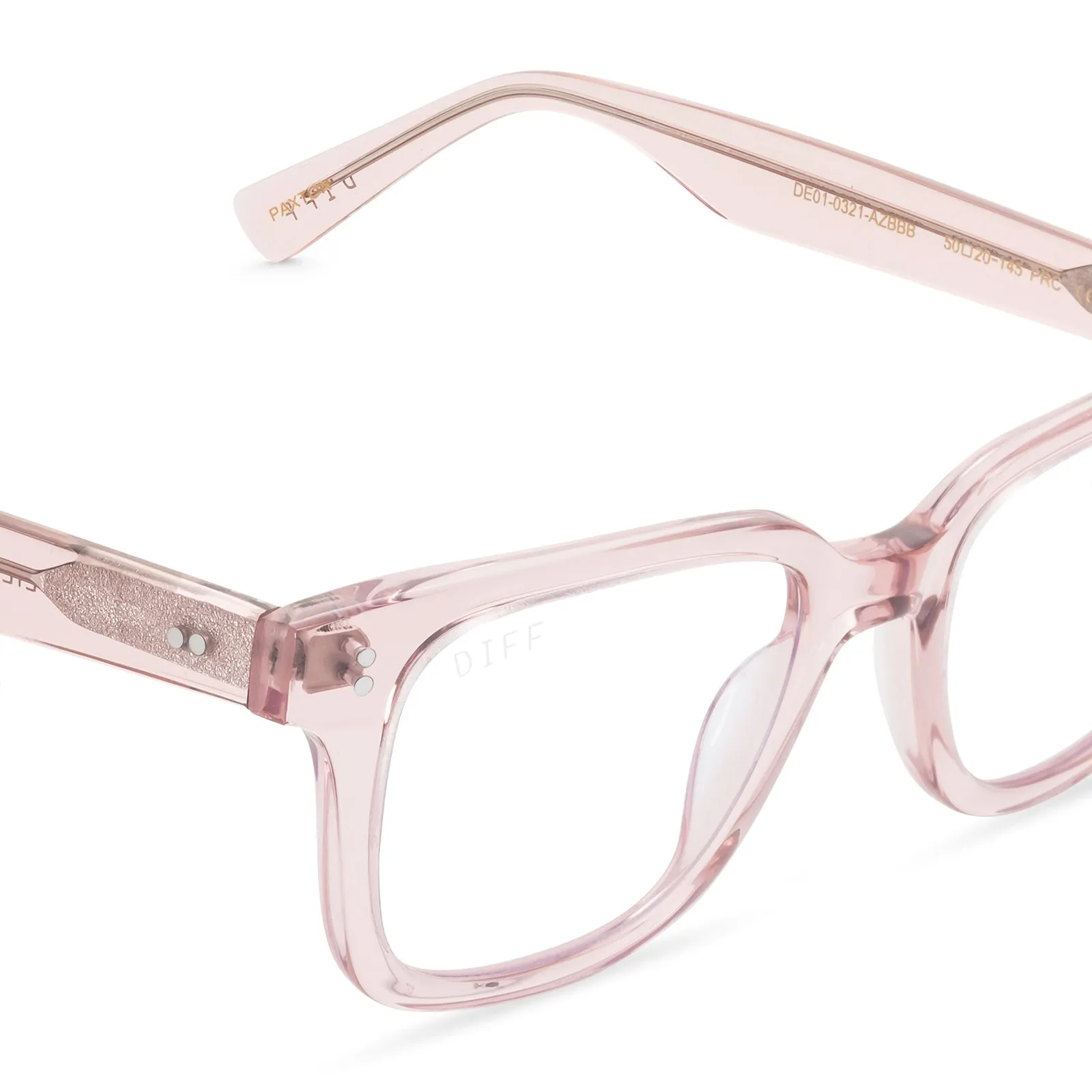 PAXTON - AZALEA CRYSTAL + BLUE LIGHT TECHNOLOGY GLASSES sold by Diff Eyewear product image thumbnail 3