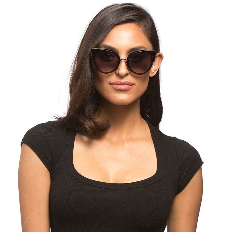 DELILAH - BLACK + GREY GRADIENT SUNGLASSES sold by Diff Eyewear product image thumbnail 4