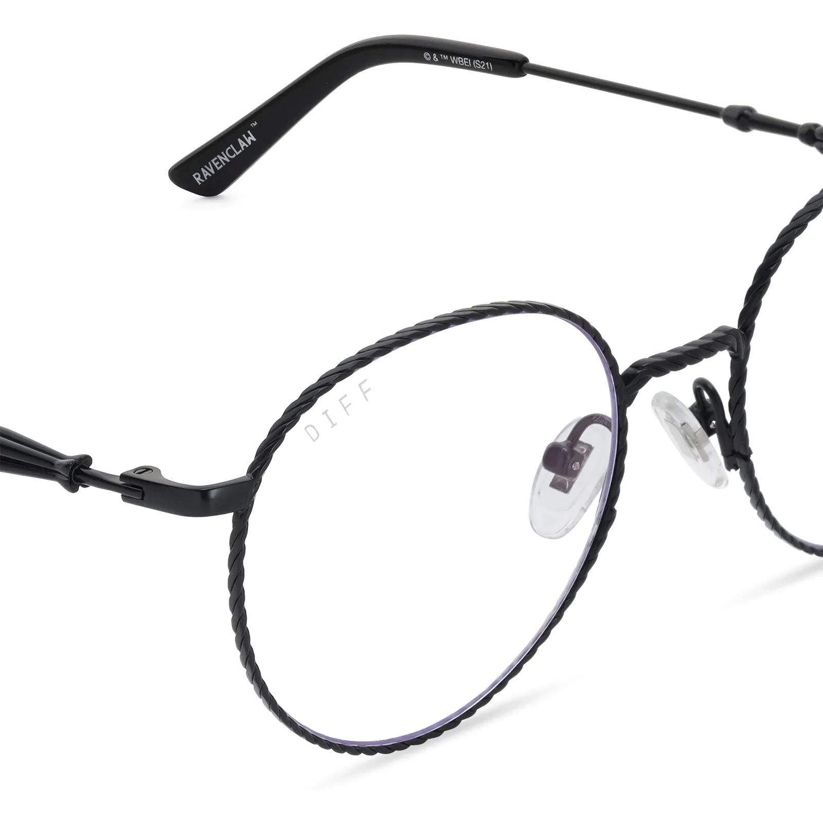 RAVENCLAW™ - SCHOLARLY MATTE BLACK + GLASSES sold by Diff Eyewear product image thumbnail 3