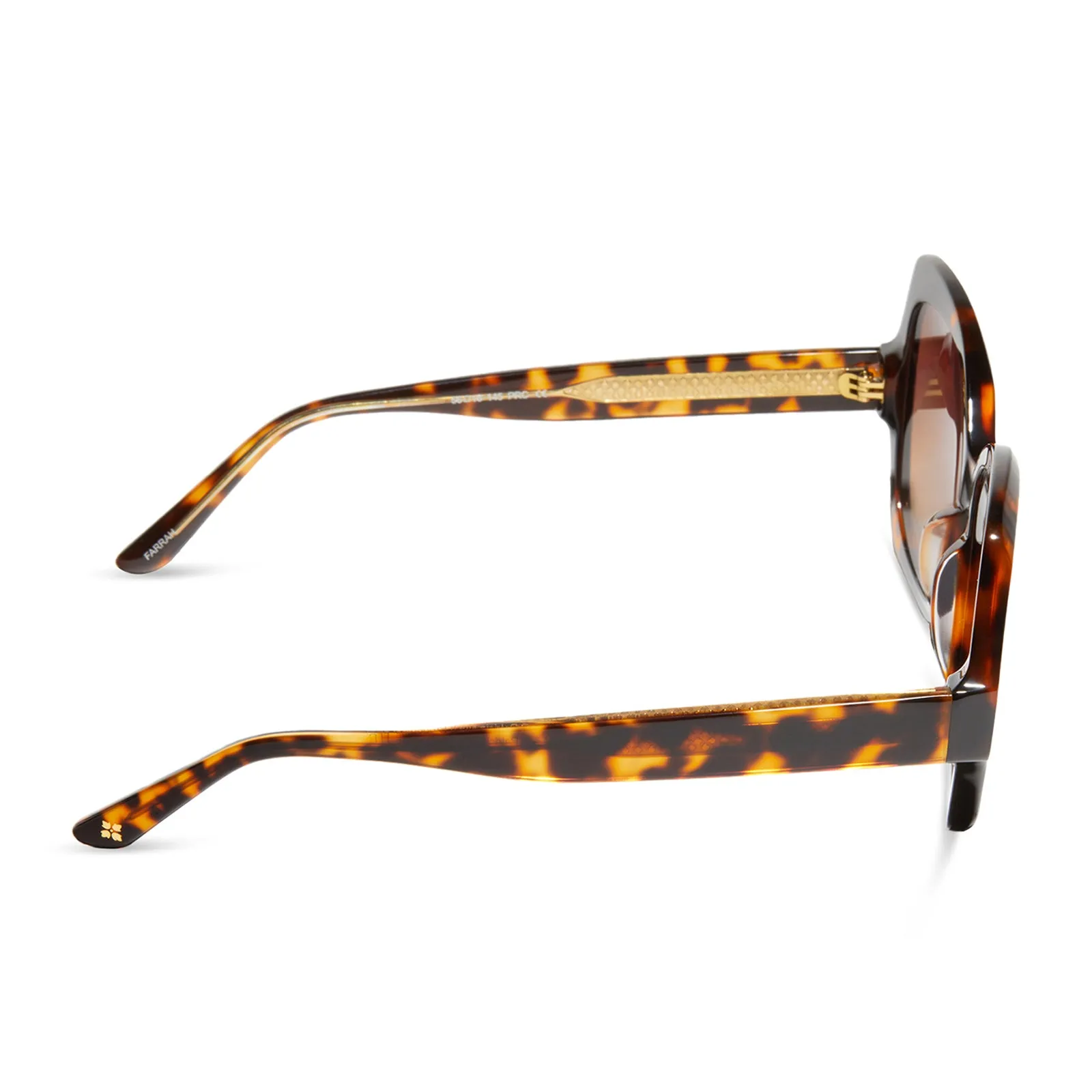 PATRICIA NASH - FARRAH + TORTOISE + BROWN GRADIENT SUNGLASSES sold by Diff Eyewear product image thumbnail 3
