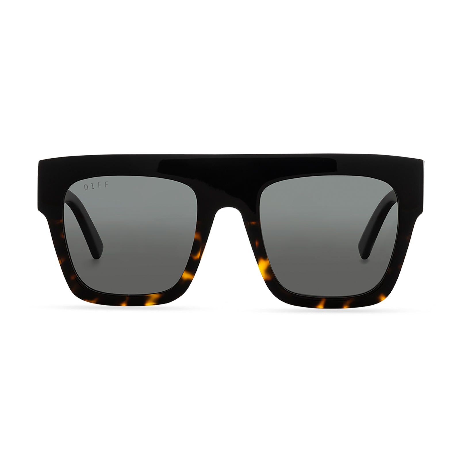 KYLEN - BLACK TORTOISE + GREY SUNGLASSES sold by Diff Eyewear
