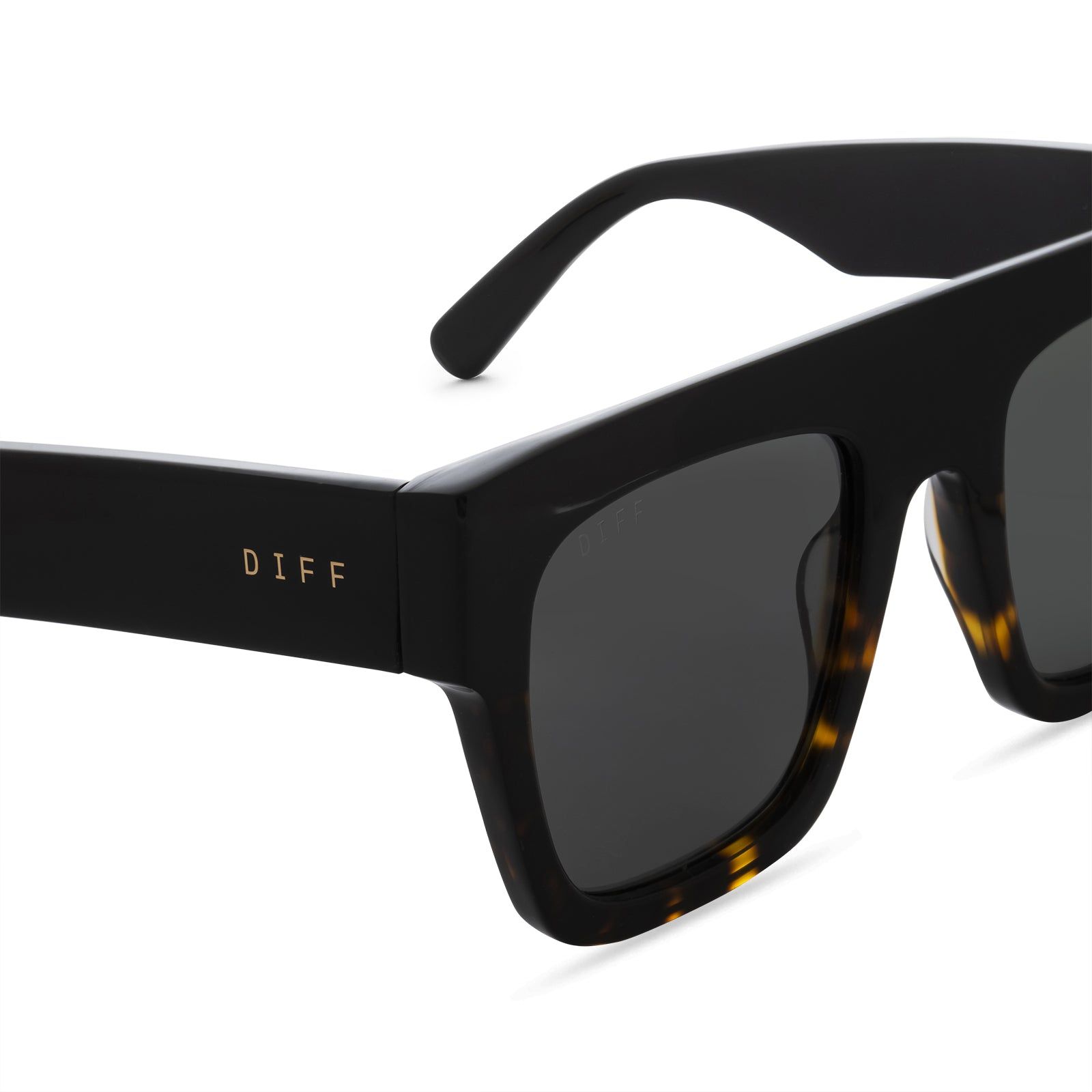 KYLEN - BLACK TORTOISE + GREY SUNGLASSES sold by Diff Eyewear product image thumbnail 3