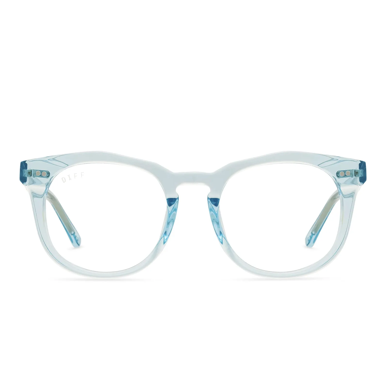WESTON - AQUA SEA CRYSTAL + BLUE LIGHT TECHNOLOGY GLASSES sold by Diff Eyewear