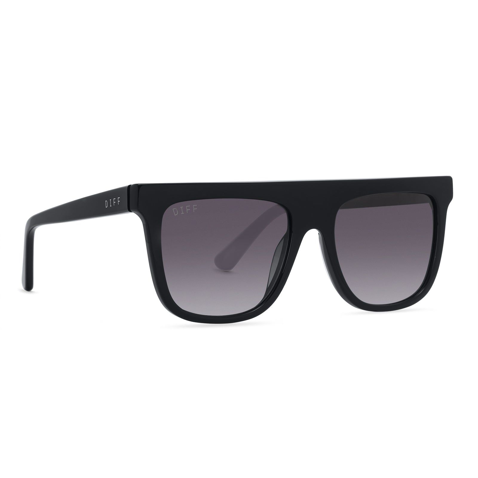STEVIE - BLACK + GREY GRADIENT + POLARIZED SUNGLASSES sold by Diff Eyewear product image thumbnail 2