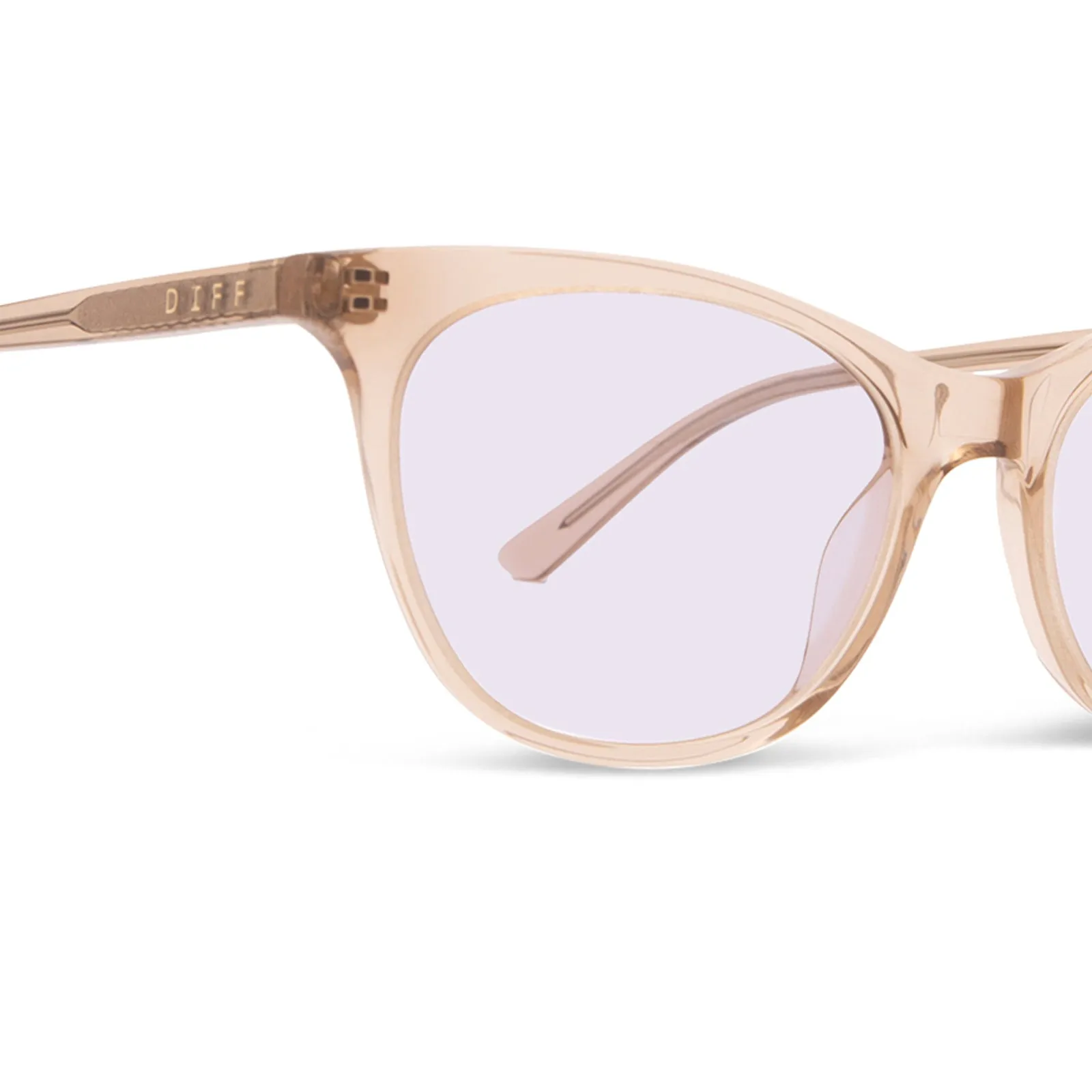 JADE - VINTAGE CRYSTAL + LAVENDER FLASH SUNGLASSES sold by Diff Eyewear product image thumbnail 4