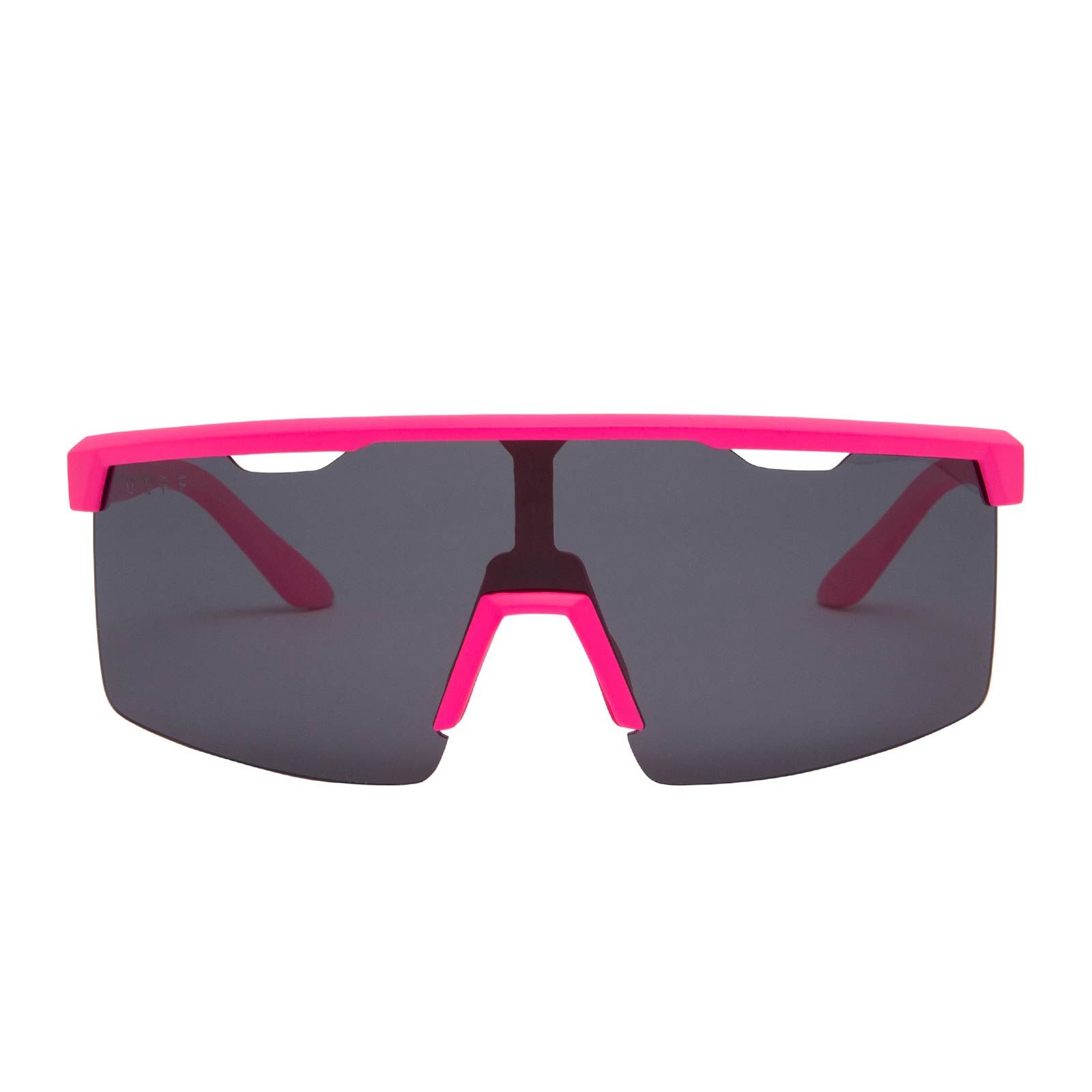 LUKA - NEON PINK + DARK SMOKE POLARIZED SUNGLASSES | Parallel
