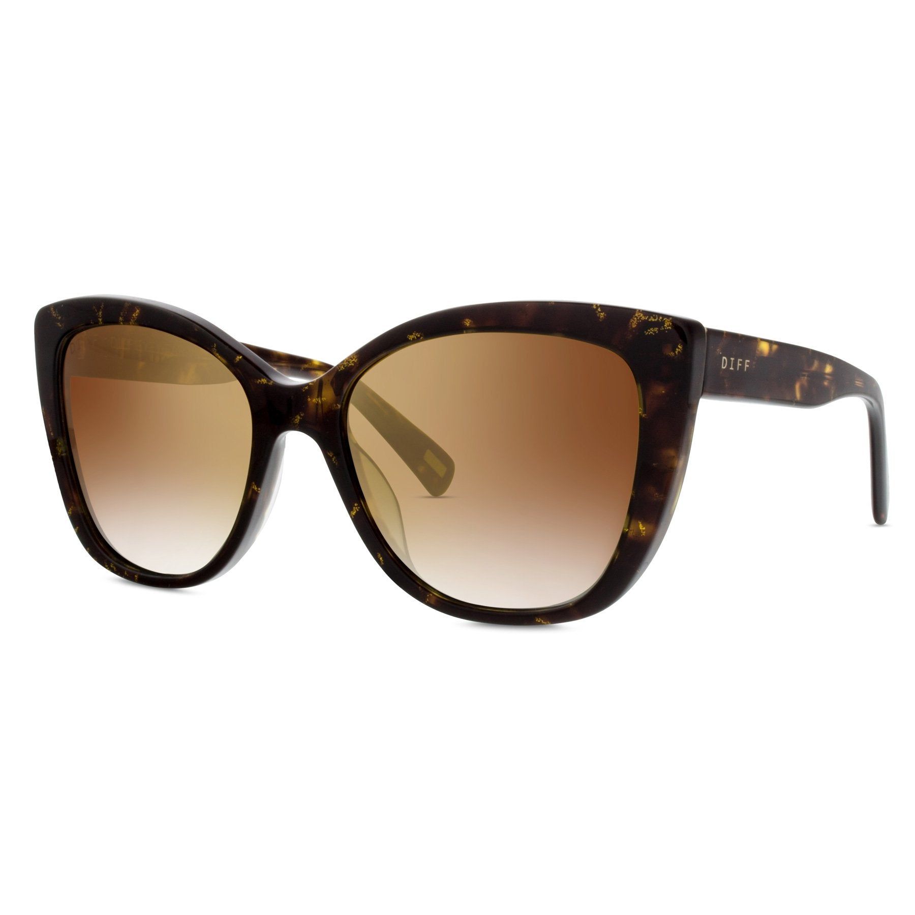 RUBY - GOLD TORTOISE + FLASH BROWN GRADIENT + POLARIZED SUNGLASSES sold by Diff Eyewear product image thumbnail 2
