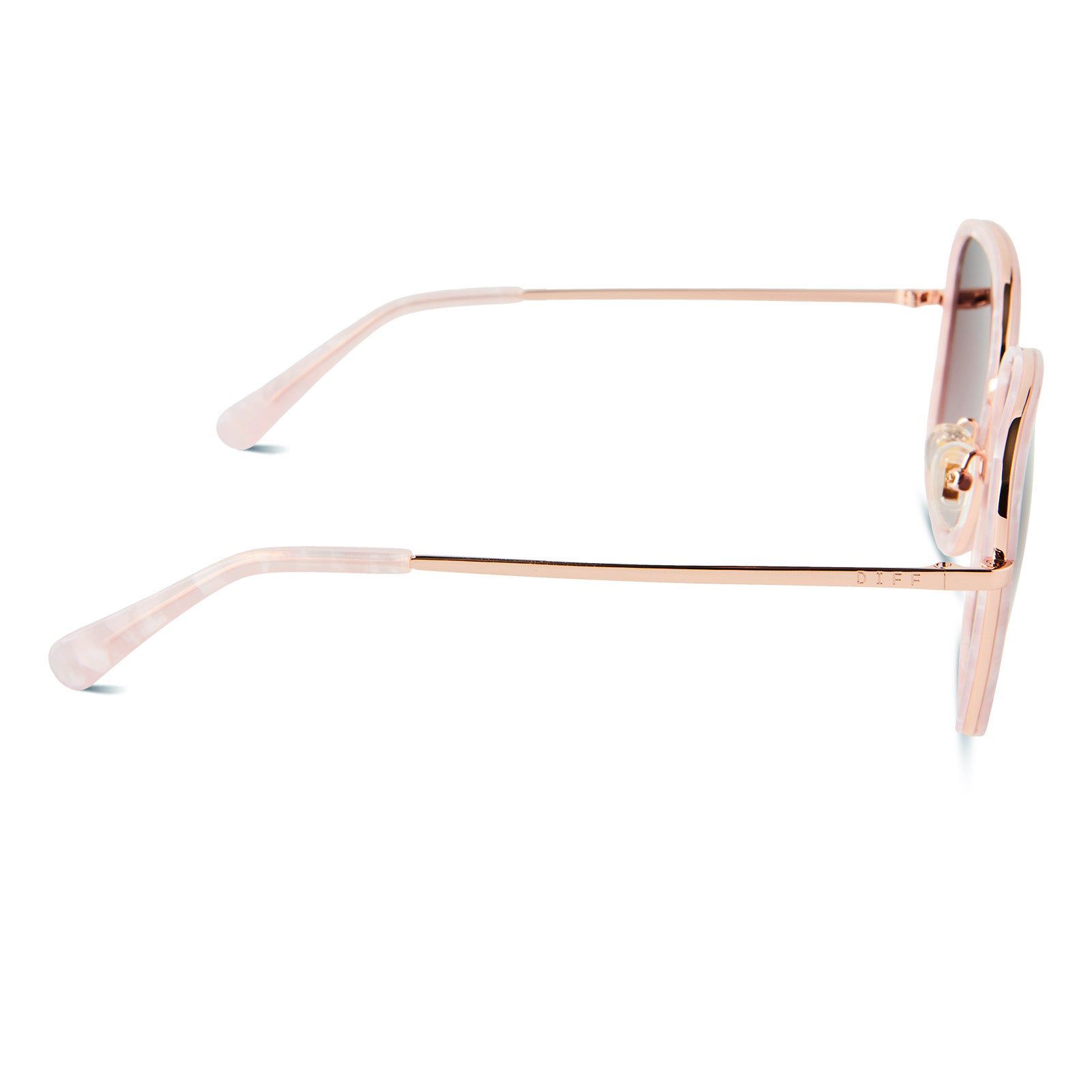 GENEVIVE - ROSE GOLD + WINE GRADIENT SUNGLASSES sold by Diff Eyewear product image thumbnail 3