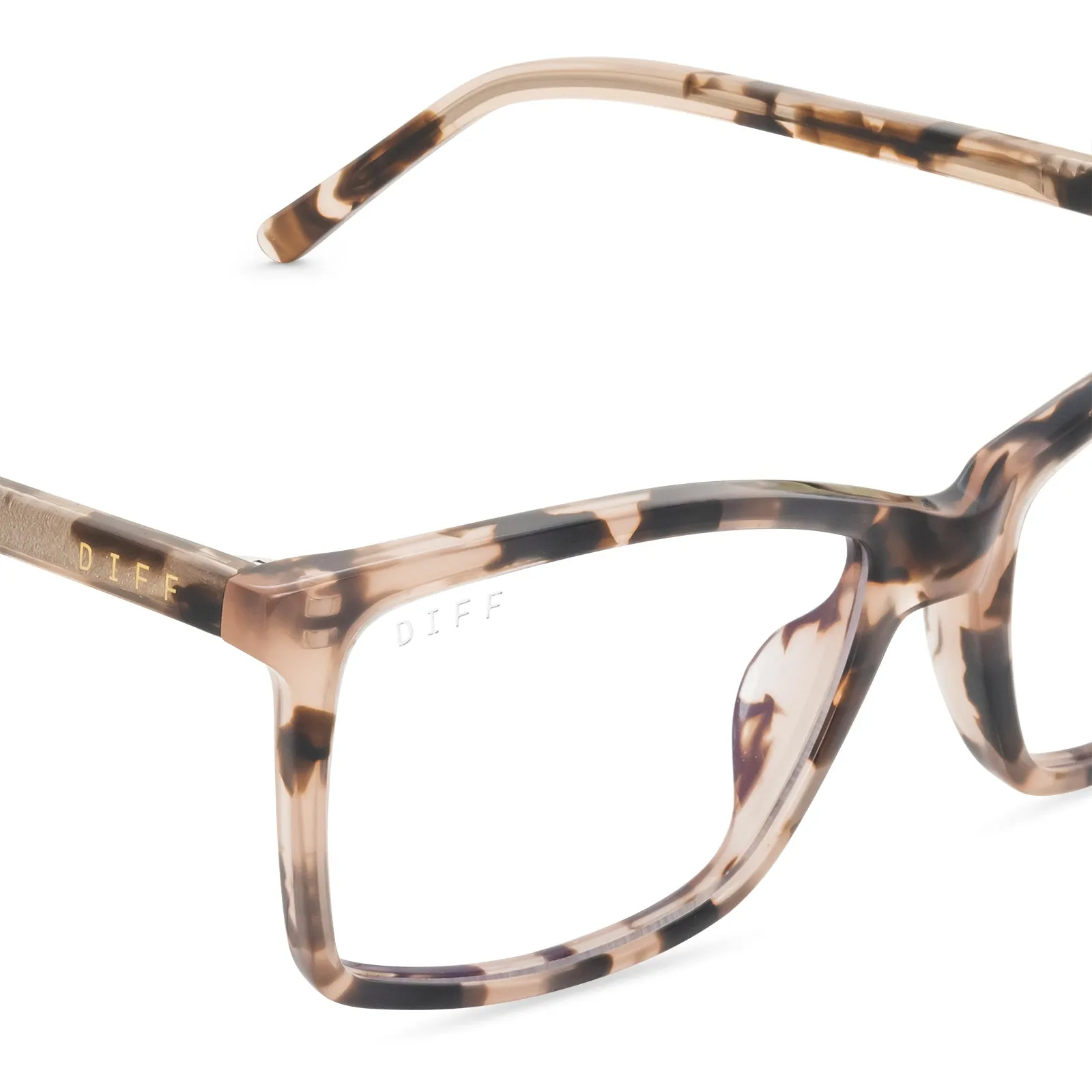 CONNOR - HIMALAYAN TORTOISE + BLUE LIGHT GLASSES sold by Diff Eyewear product image thumbnail 3