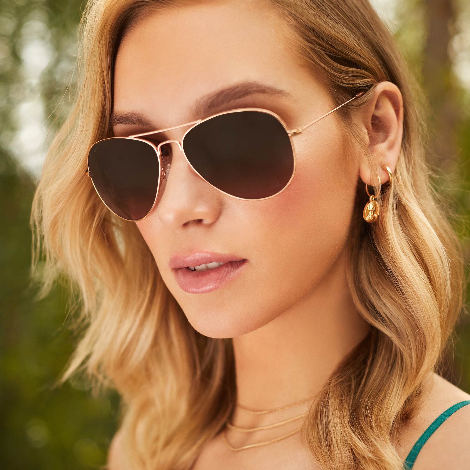 CRUZ - ROSE GOLD + WINE GRADIENT SUNGLASSES sold by Diff Eyewear product image thumbnail 5