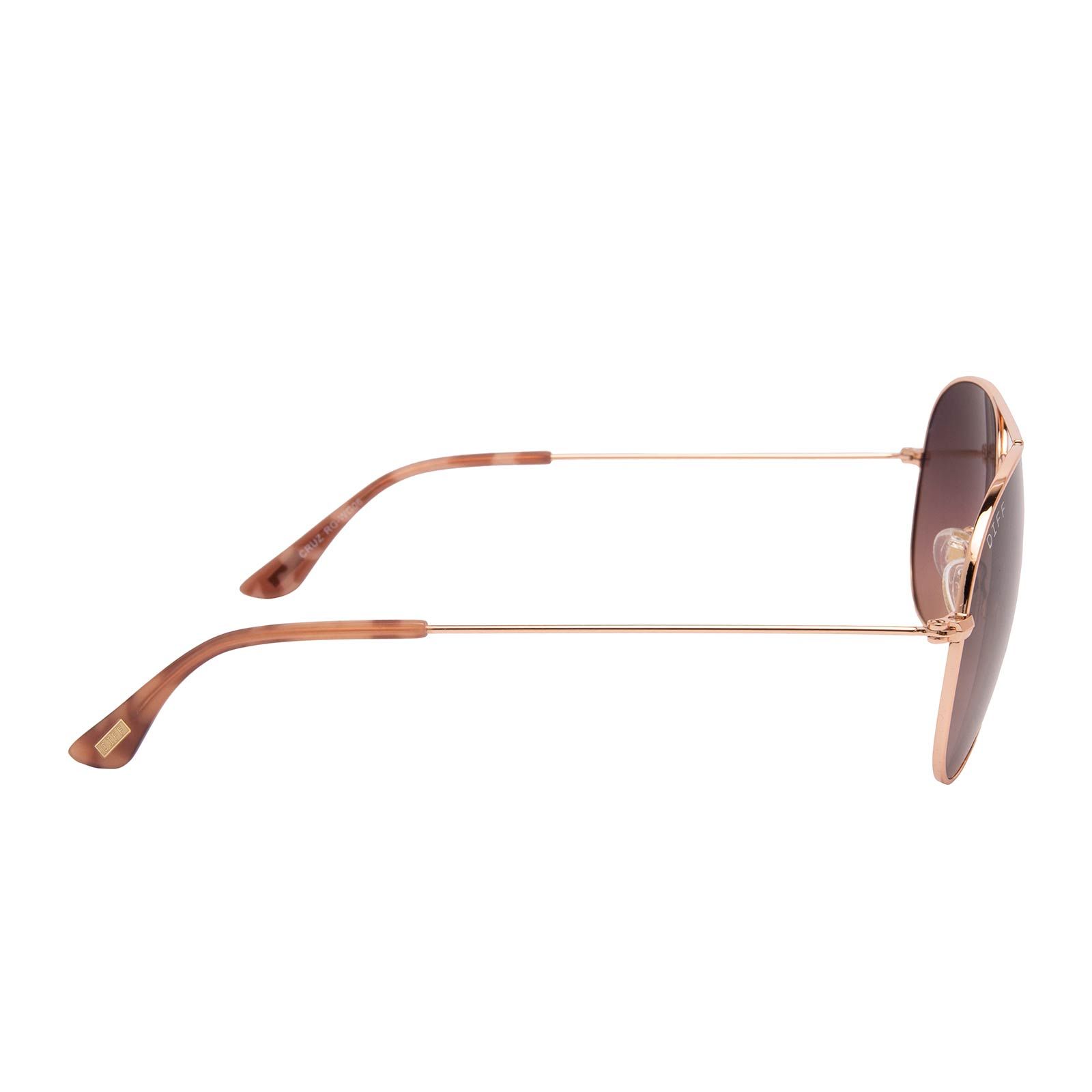 CRUZ - ROSE GOLD + WINE GRADIENT SUNGLASSES sold by Diff Eyewear product image thumbnail 3