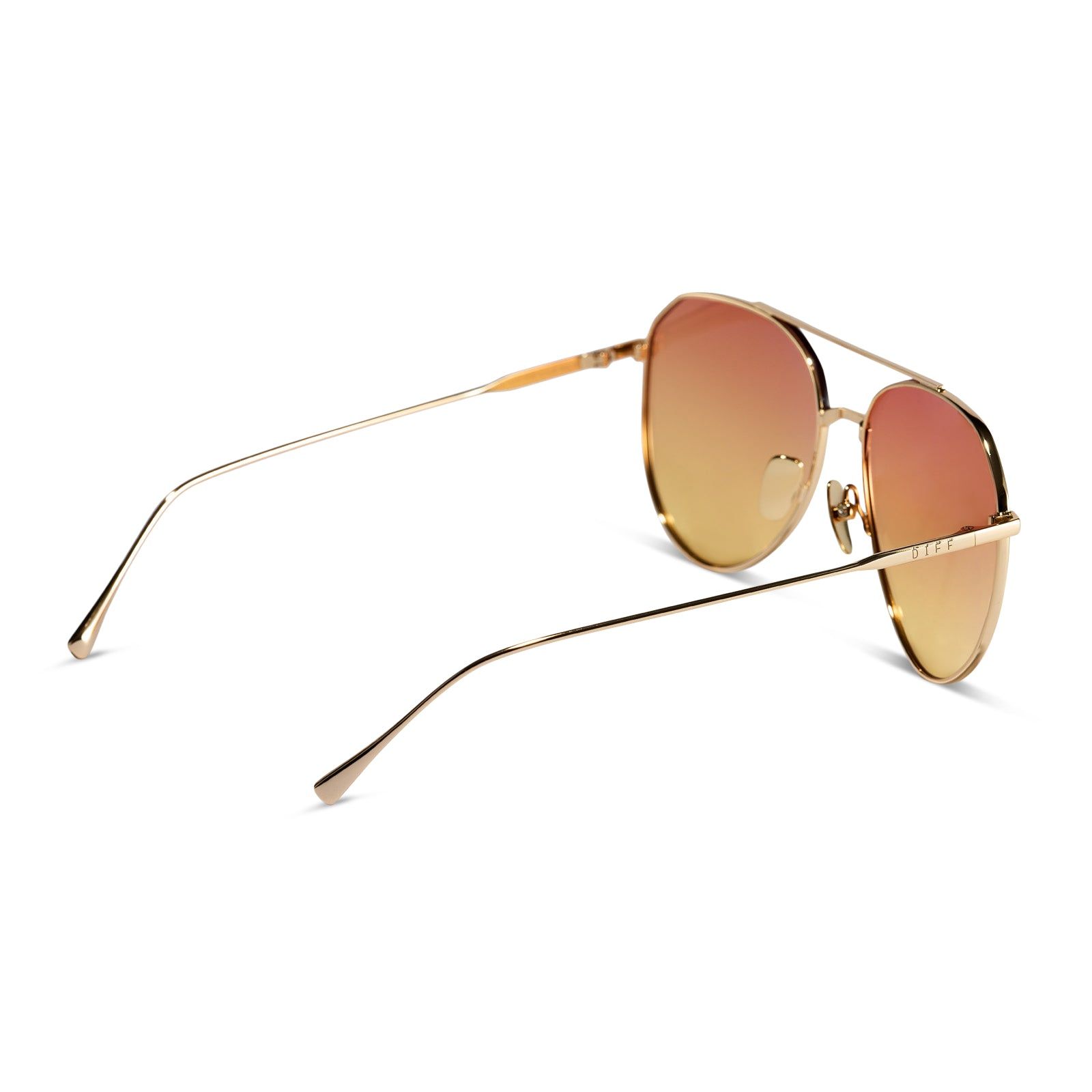 DASH - GOLD + SUNSET GRADIENT FLASH SUNGLASSES sold by Diff Eyewear product image thumbnail 3