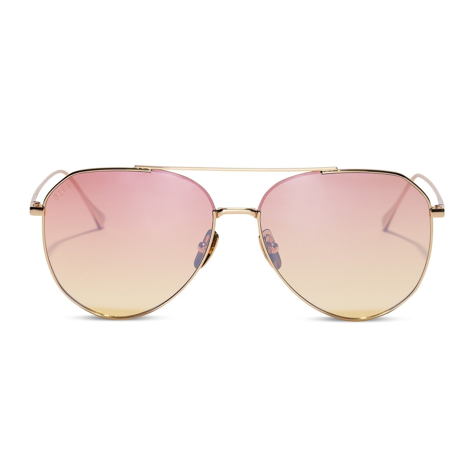 DASH - GOLD + SUNSET GRADIENT FLASH SUNGLASSES sold by Diff Eyewear