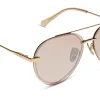 LENOX XS - GOLD + HONEY CRYSTAL FLASH SUNGLASSES sold by Diff Eyewear