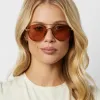 LENOX XS - GOLD + HONEY CRYSTAL FLASH SUNGLASSES sold by Diff Eyewear
