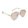LENOX XS - GOLD + HONEY CRYSTAL FLASH SUNGLASSES sold by Diff Eyewear