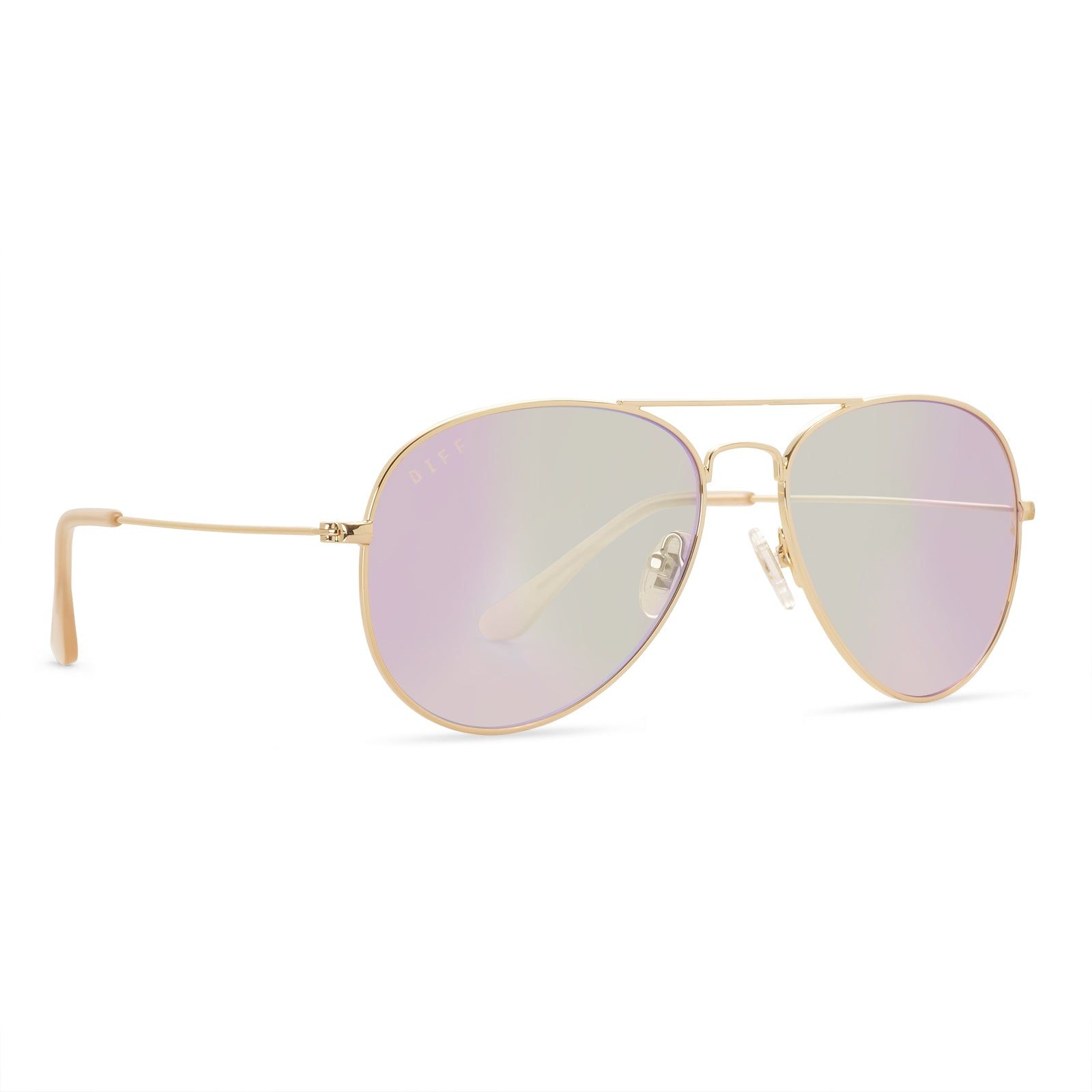 CRUZ - GOLD + CORAL MIRROR SUNGLASSES sold by Diff Eyewear product image thumbnail 2