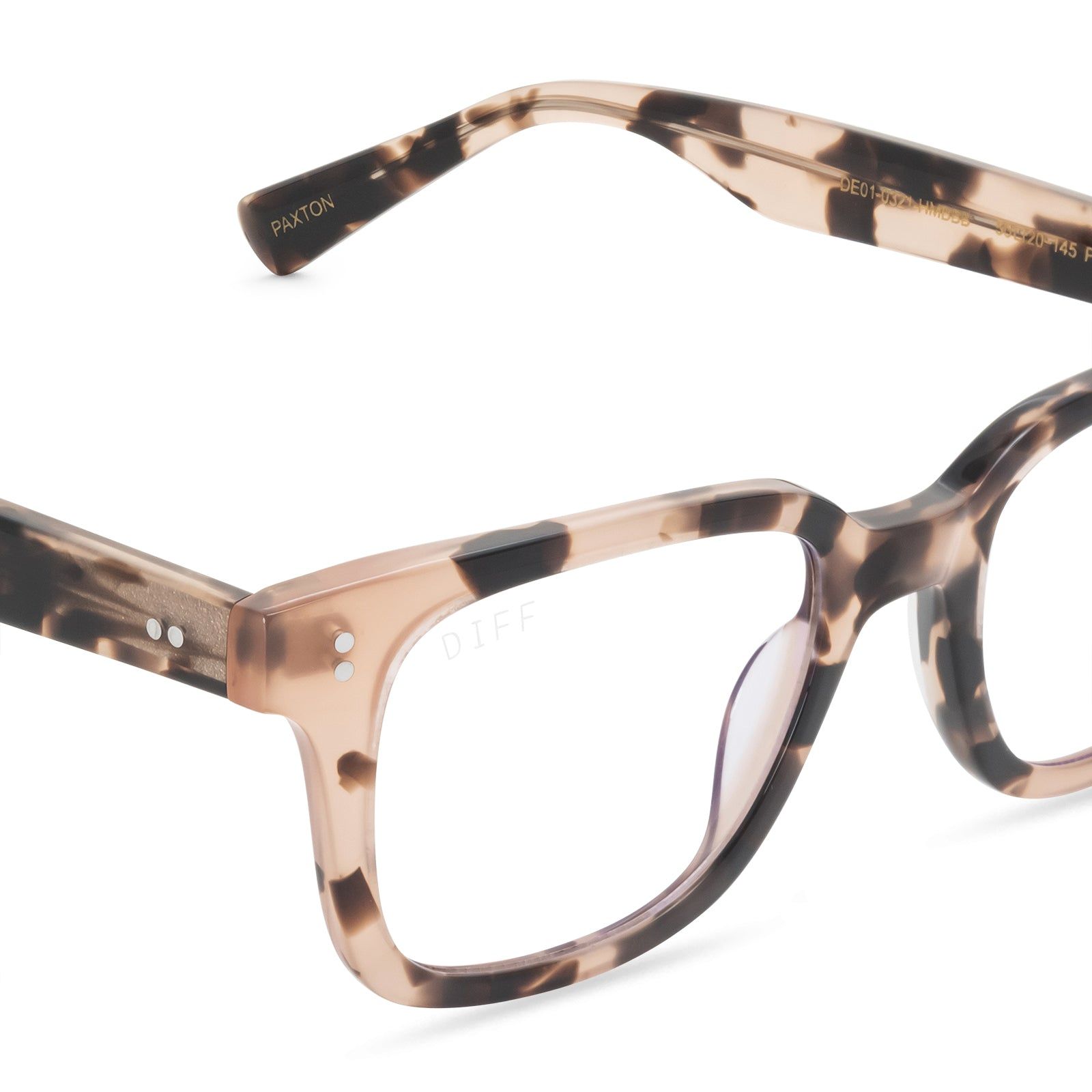 PAXTON - HIMALAYAN TORTOISE + BLUE LIGHT TECHNOLOGY GLASSES sold by Diff Eyewear product image thumbnail 3
