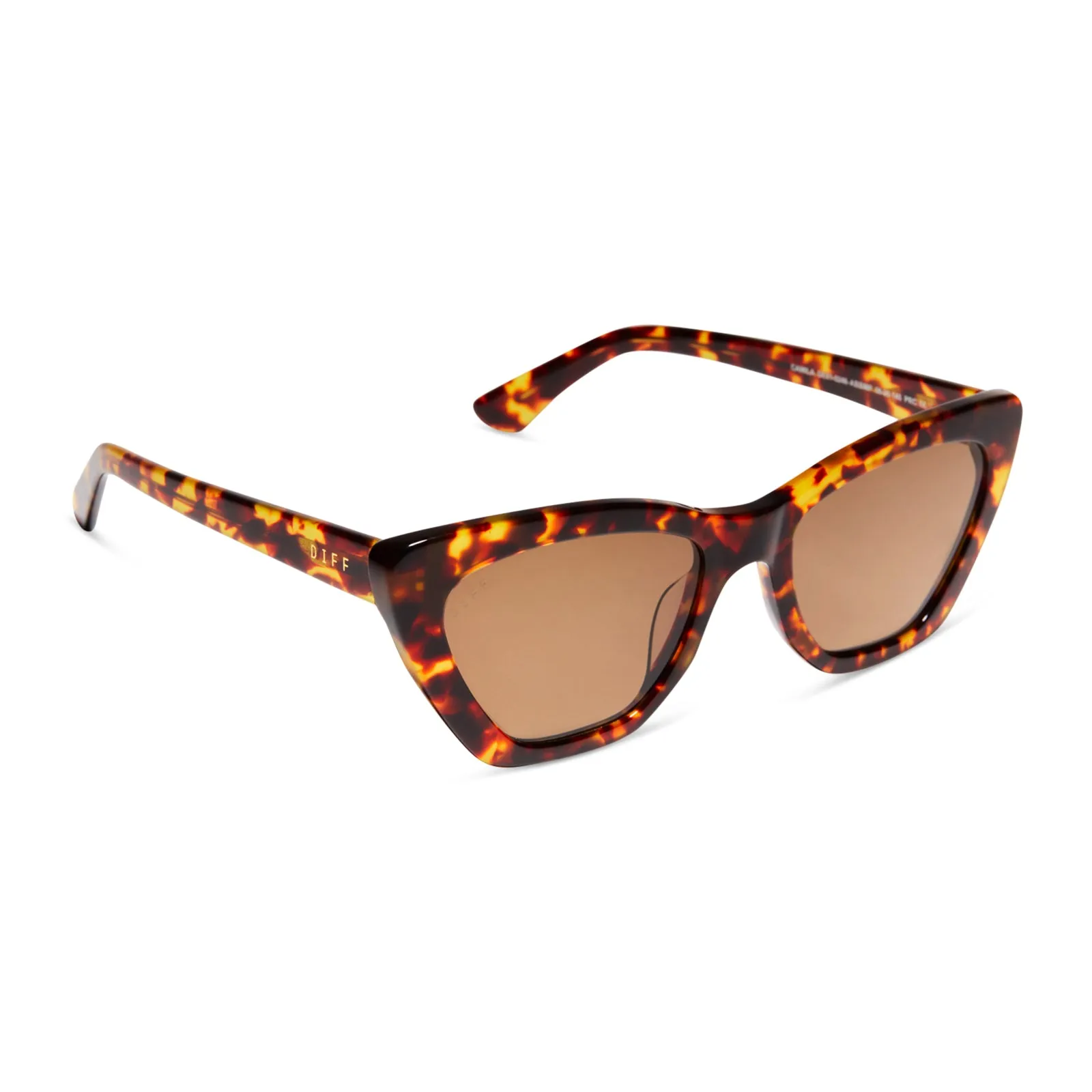 CAMILA - AMBER TORTOISE + BROWN POLARIZED SUNGLASSES sold by Diff Eyewear product image thumbnail 2