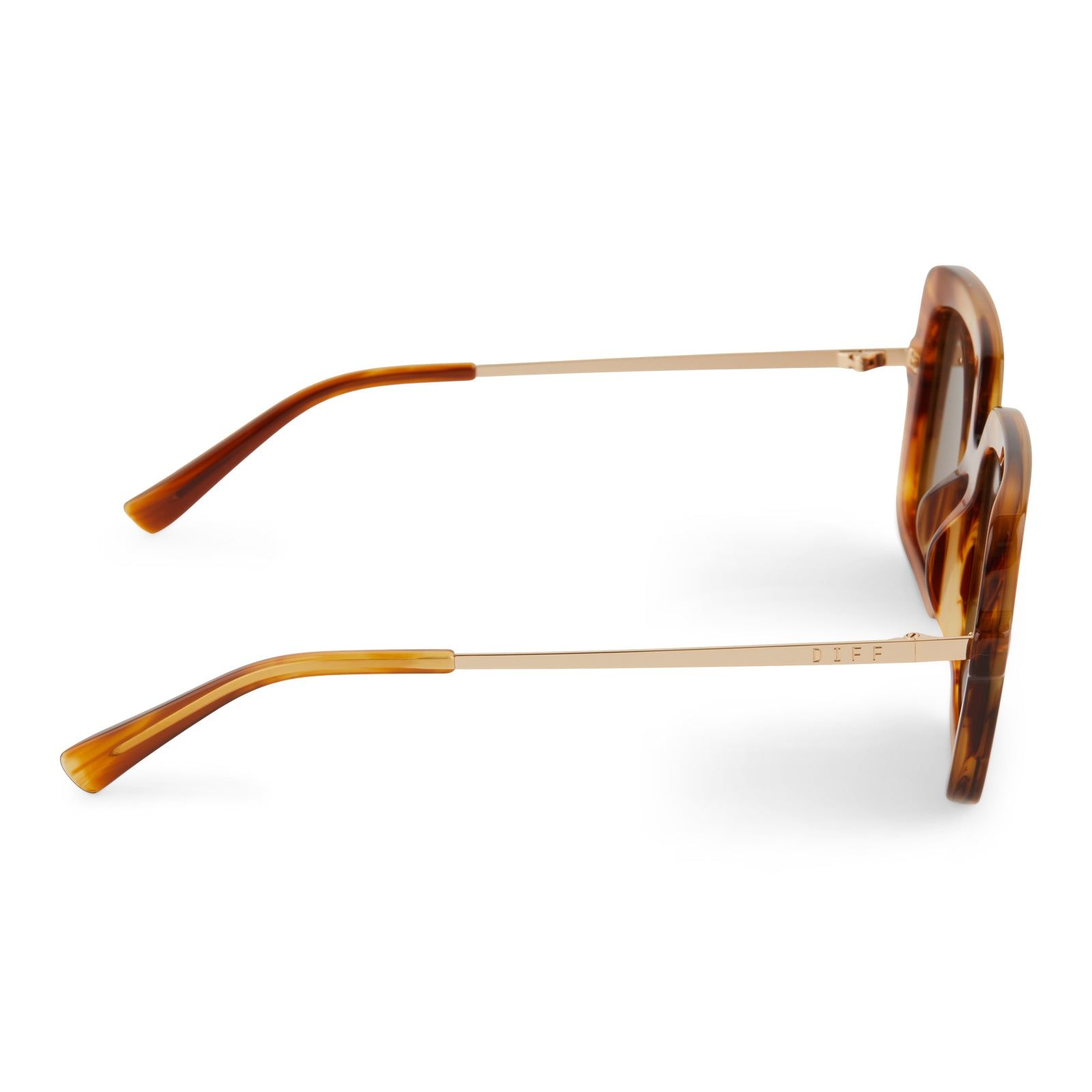 SANDRA - HENNA TORTOISE + BROWN + POLARIZED SUNGLASSES sold by Diff Eyewear product image thumbnail 3