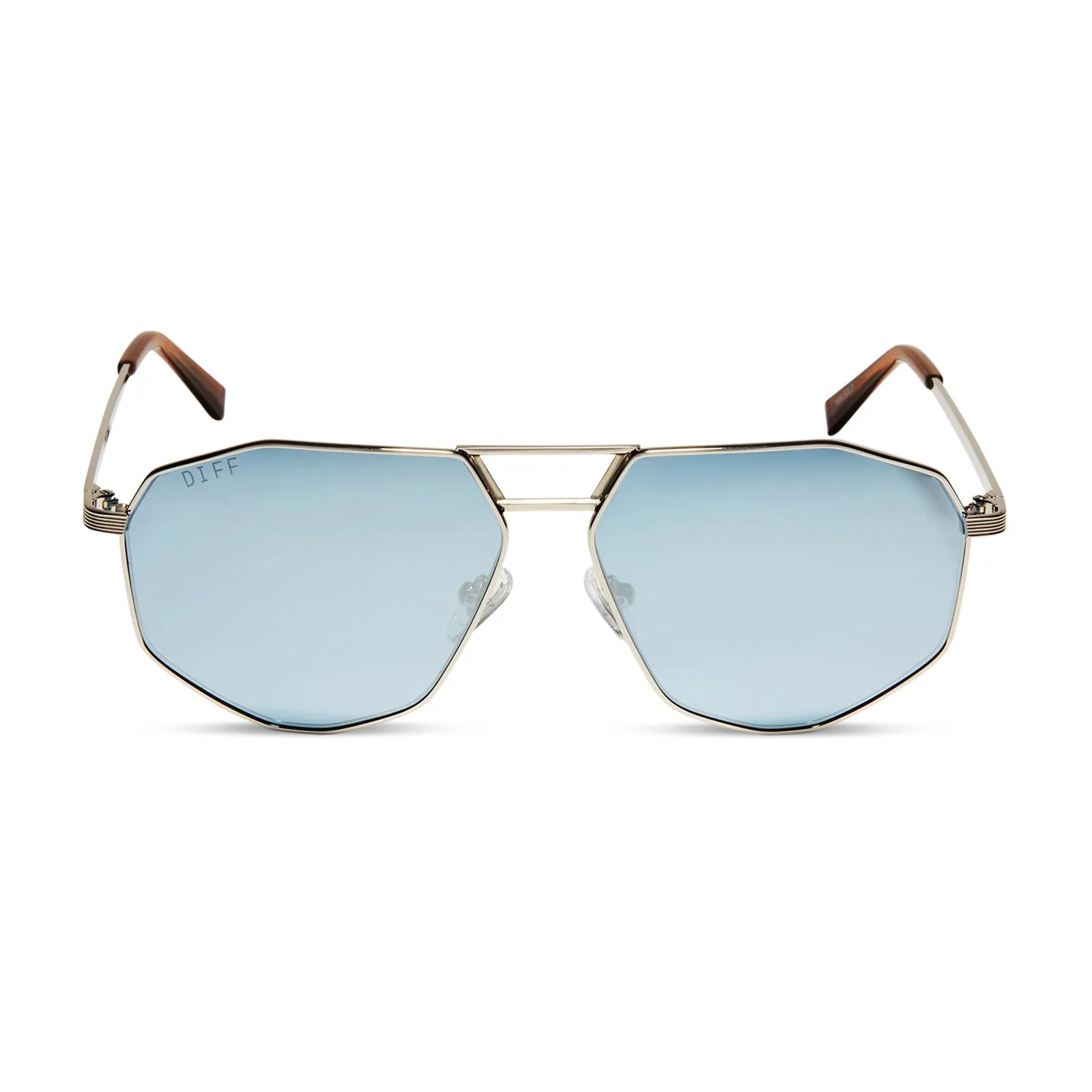 HAN SOLO™ – CARBONITE™ - COOL SILVER METAL + FROZEN CARBONITE™ BLUE FLASH + POLARIZED SUNGLASSES sold by Diff Eyewear