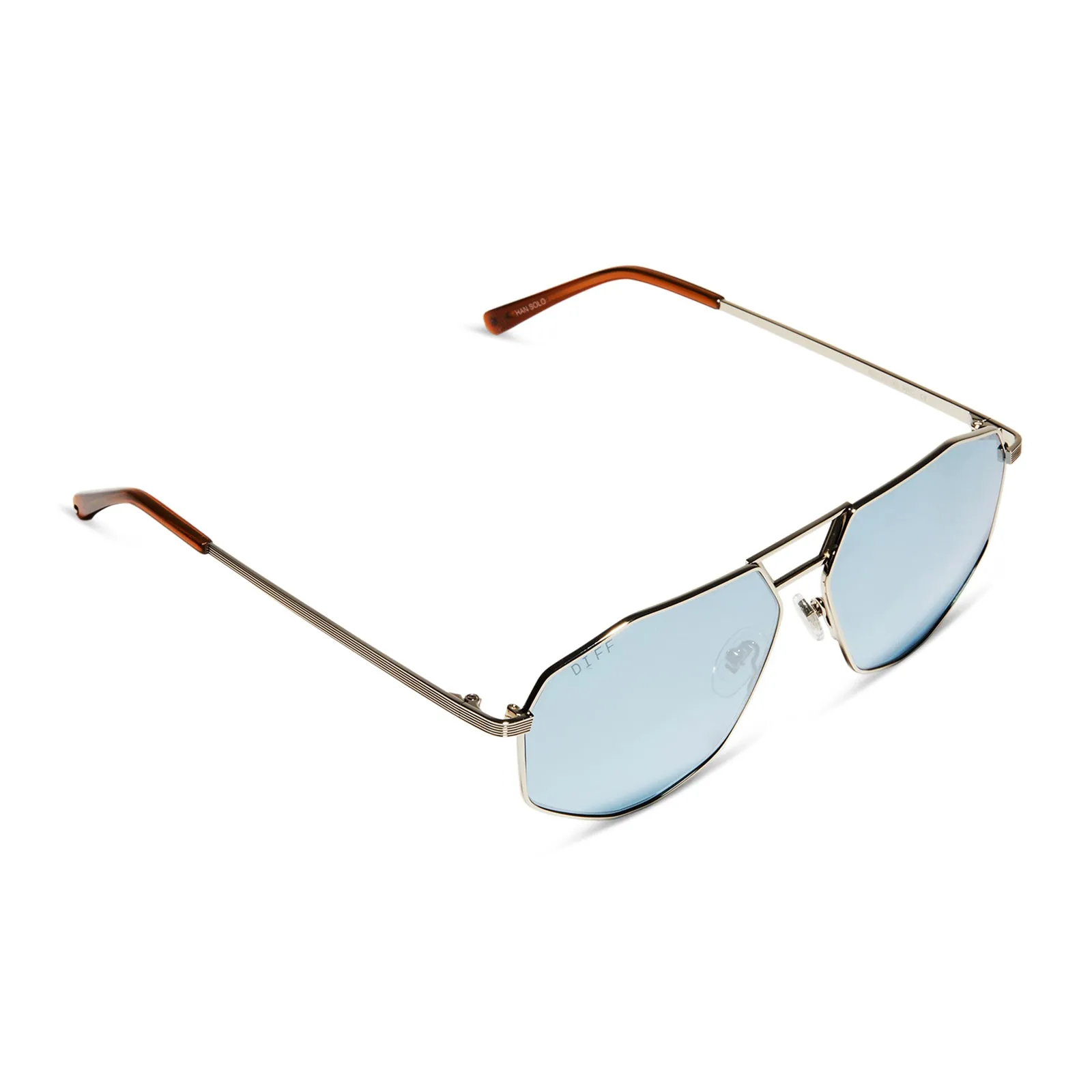 HAN SOLO™ – CARBONITE™ - COOL SILVER METAL + FROZEN CARBONITE™ BLUE FLASH + POLARIZED SUNGLASSES sold by Diff Eyewear product image thumbnail 4