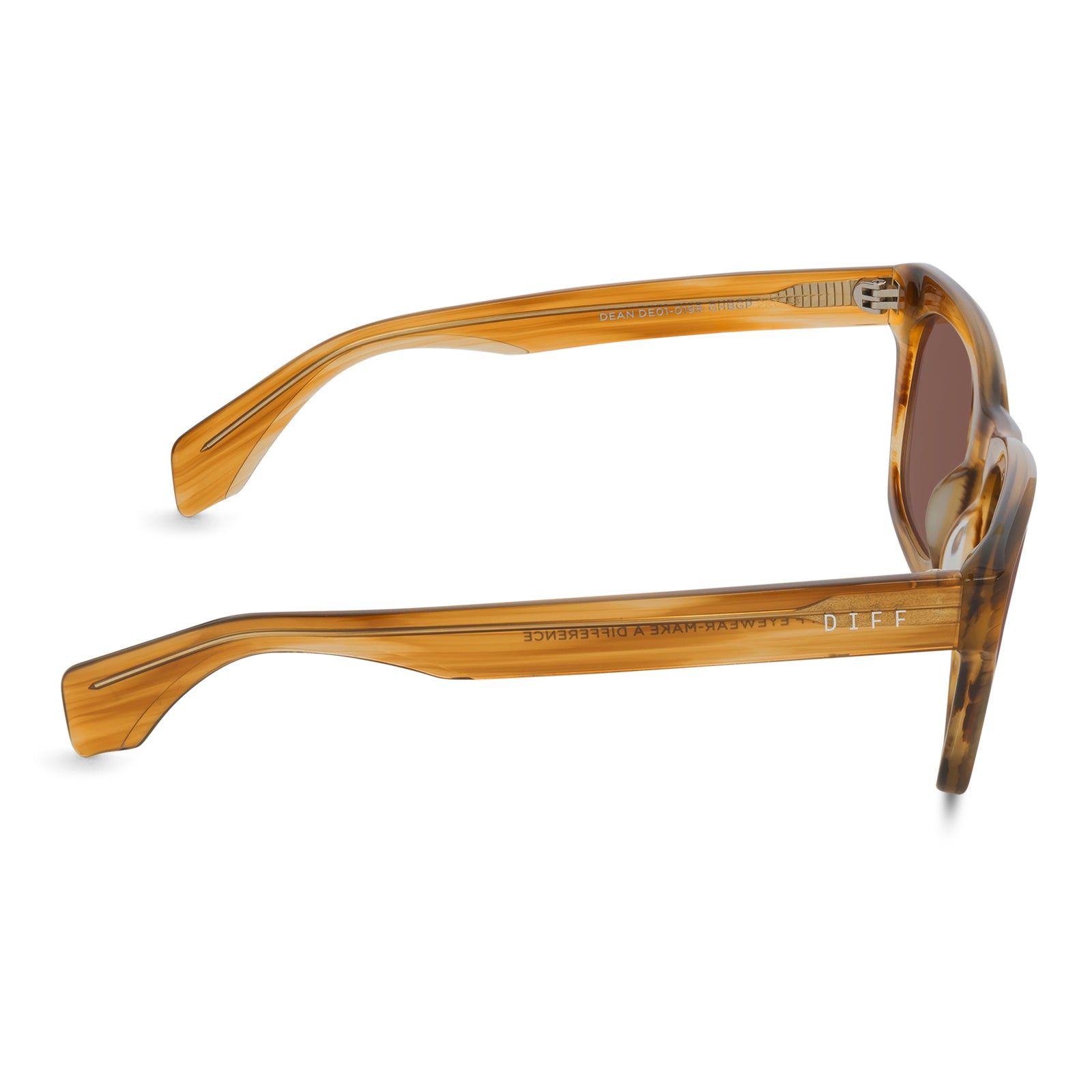 DEAN - GOLDEN HARVEST + BROWN GRADIENT + POLARIZED SUNGLASSES sold by Diff Eyewear product image thumbnail 4