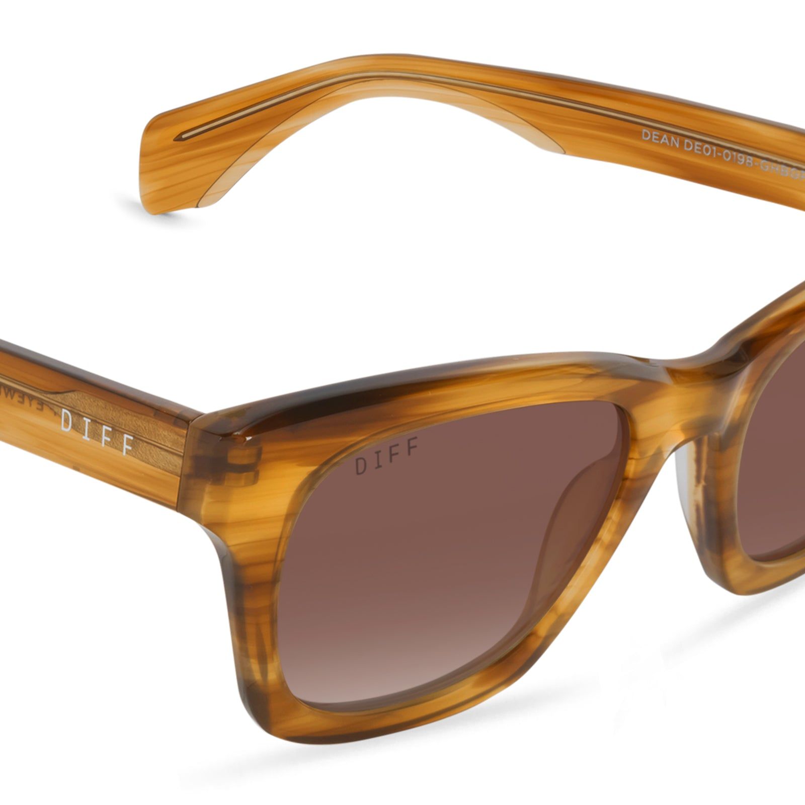 DEAN - GOLDEN HARVEST + BROWN GRADIENT + POLARIZED SUNGLASSES sold by Diff Eyewear product image thumbnail 3