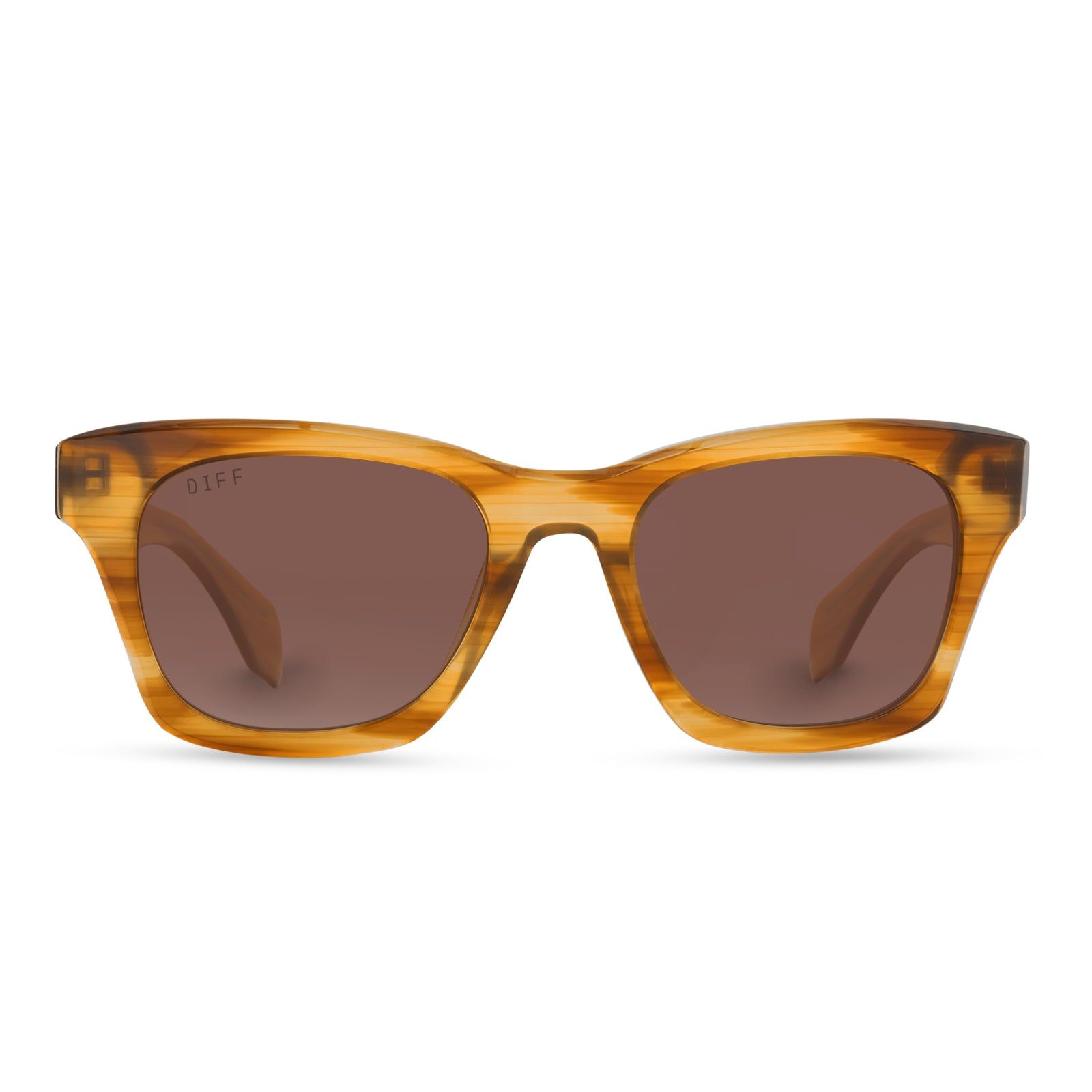 DEAN - GOLDEN HARVEST + BROWN GRADIENT + POLARIZED SUNGLASSES sold by Diff Eyewear