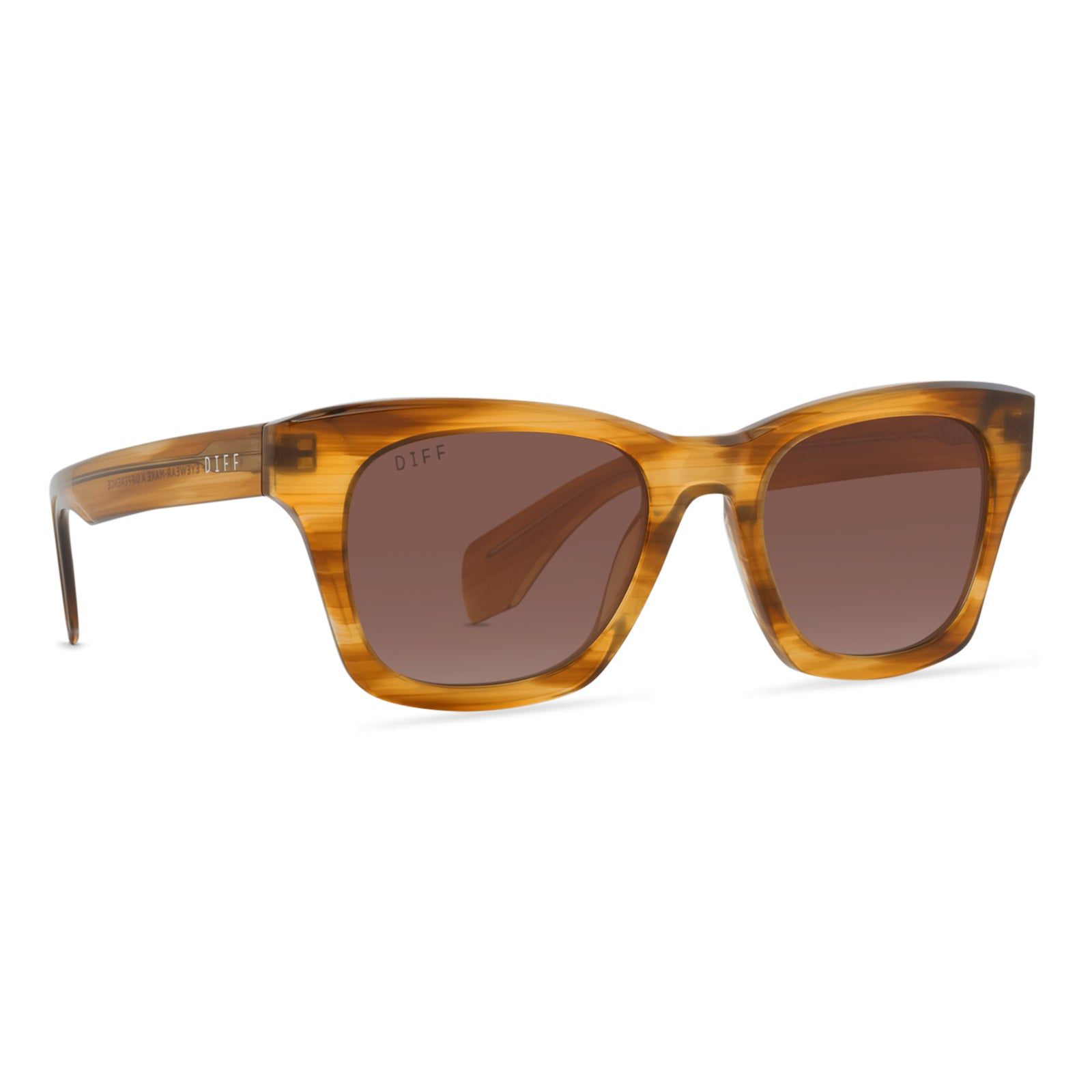 DEAN - GOLDEN HARVEST + BROWN GRADIENT + POLARIZED SUNGLASSES sold by Diff Eyewear product image thumbnail 2