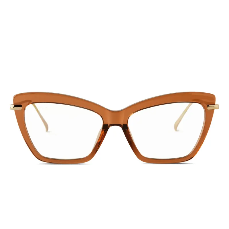 MILA - BROWN SUGAR + PRESCRIPTION GLASSES sold by Diff Eyewear