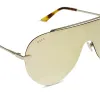 IMANI - GOLD + BRILLIANT GOLD MIRROR SUNGLASSES sold by Diff Eyewear